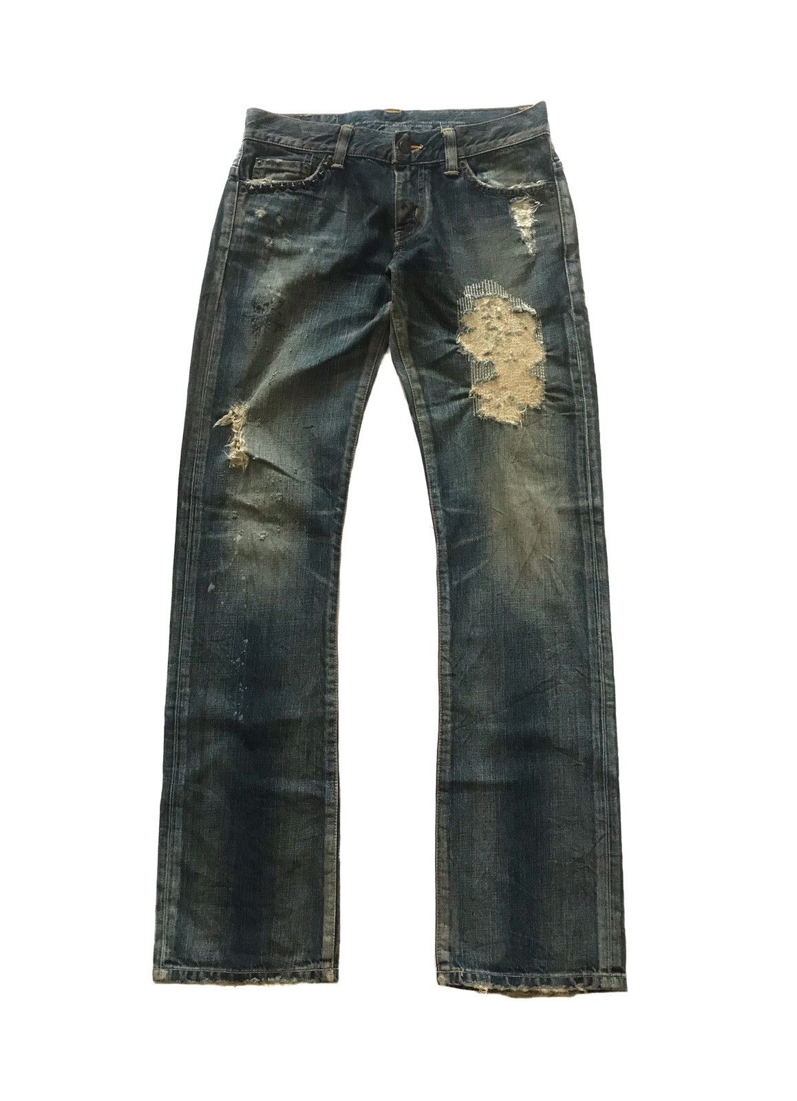 Edwin × Japanese Brand JAPANESE BRAND EDWIN PATCHWORK DISTRESSED JEANS Size 30" / US 8 / IT 44 - 1 Preview