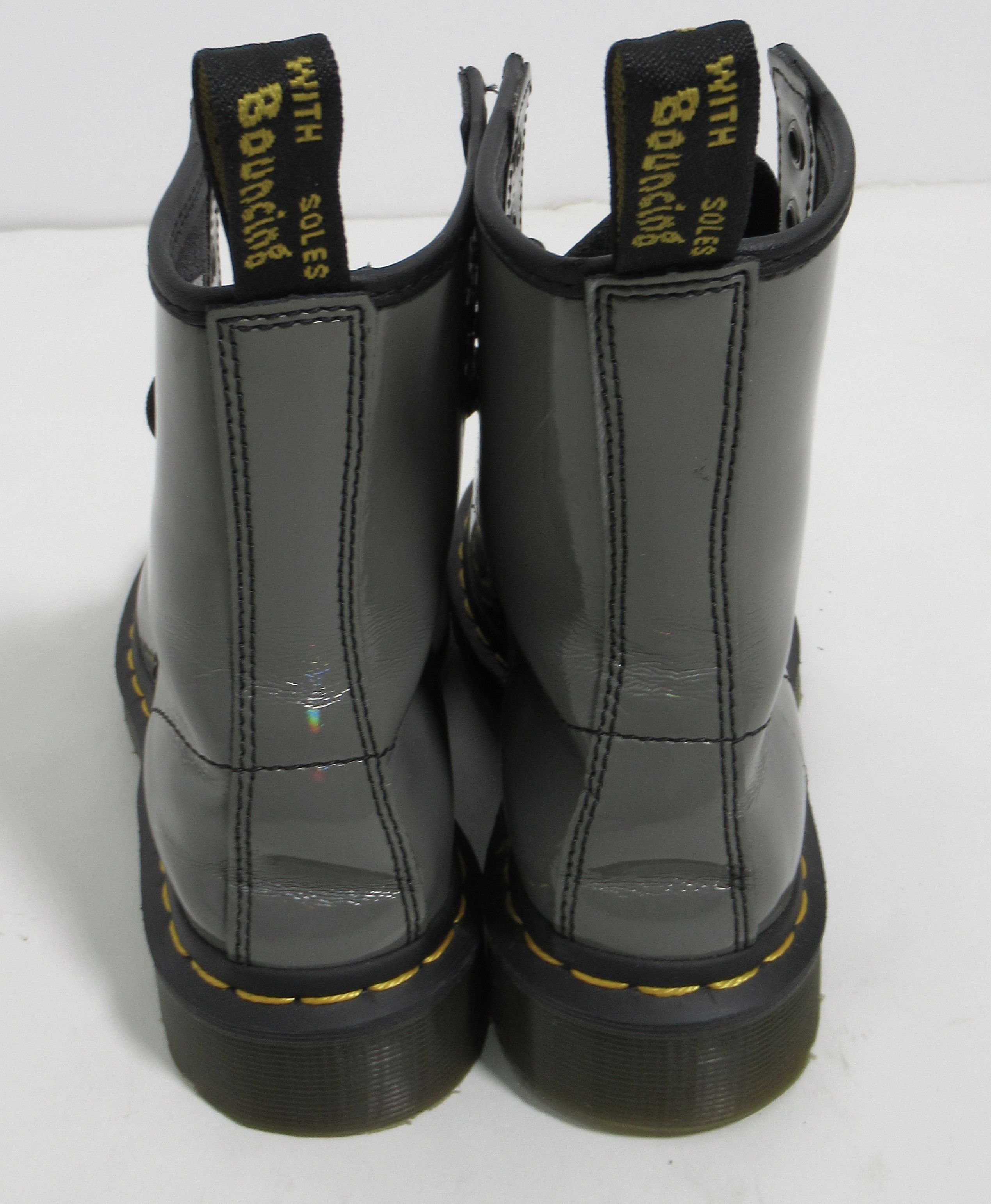 Dr. Martens Dr Martens 1460 Rainbow Patent Lace Up Boots Gunmetal Size US 5 / IT 35 - 5 Thumbnail