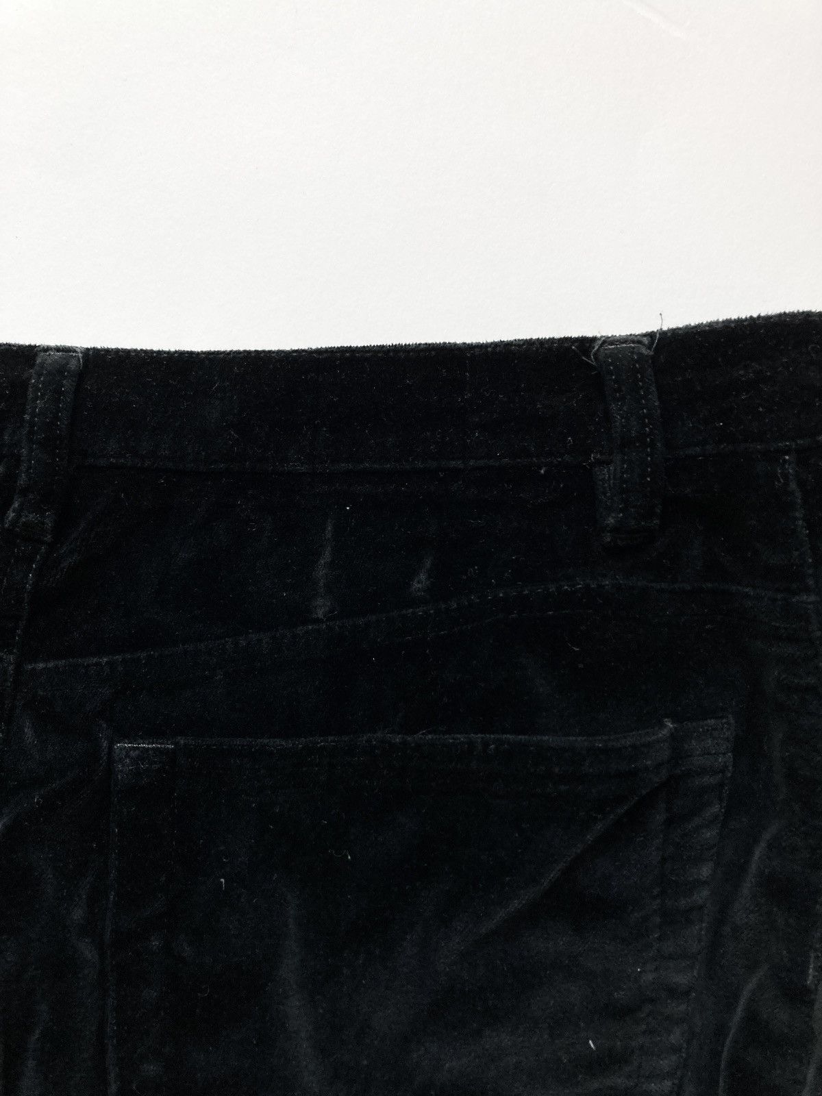 Kenzo Black Velour High-Waisted Trousers Kenzo Jeans – Size (EU)40 Size 30" / US 8 / IT 44 - 10 Thumbnail