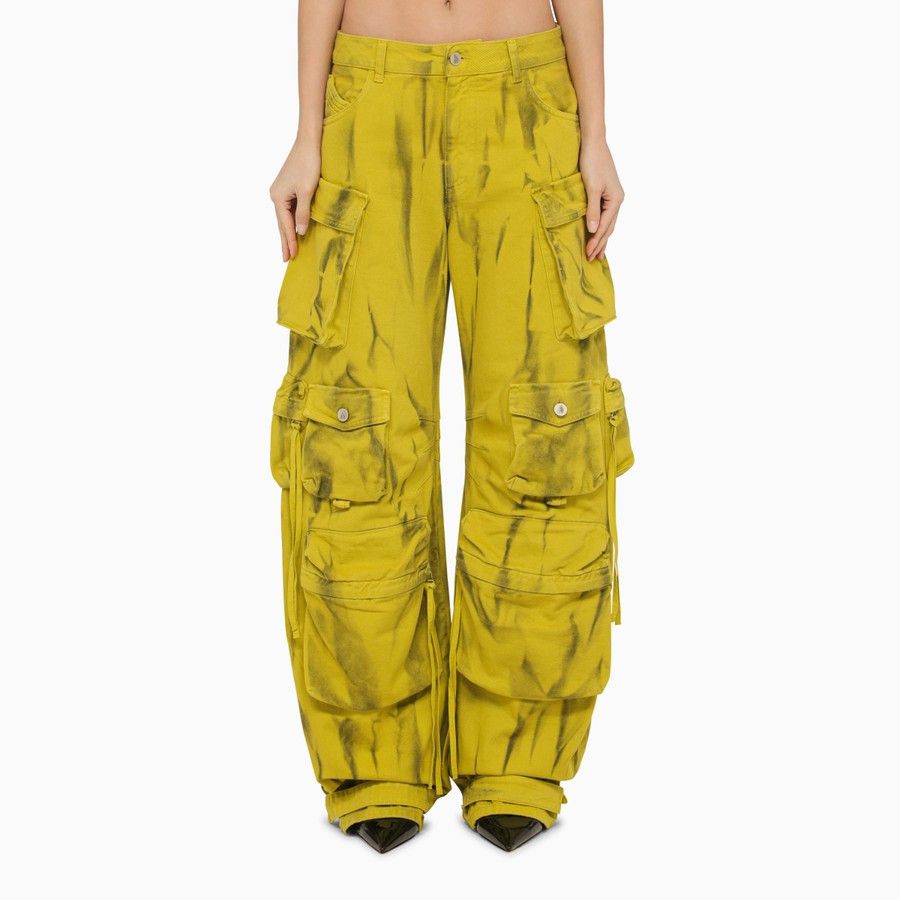 The Attico o1d2blof1024 Cargo Trouser in Yellow Size 26" / US 2 / IT 38 - 1 Thumbnail