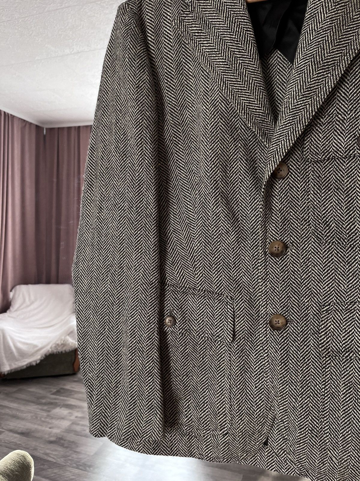 Polo Ralph Lauren Polo Ralph Lauren Herringbone Linen/Silk/Wool Blazer Size M / US 6-8 / IT 42-44 - 4 Thumbnail