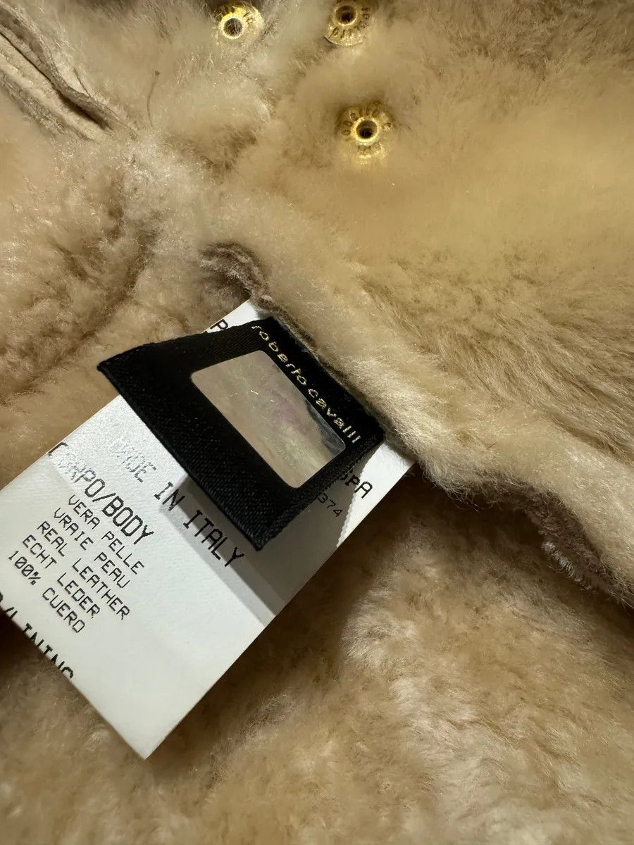 Roberto Cavalli FW2006 Roberto Cavalli Beige Fur & Silk Leather Creamy Royal Jacket Size S / US 4 / IT 40 - 5 Thumbnail