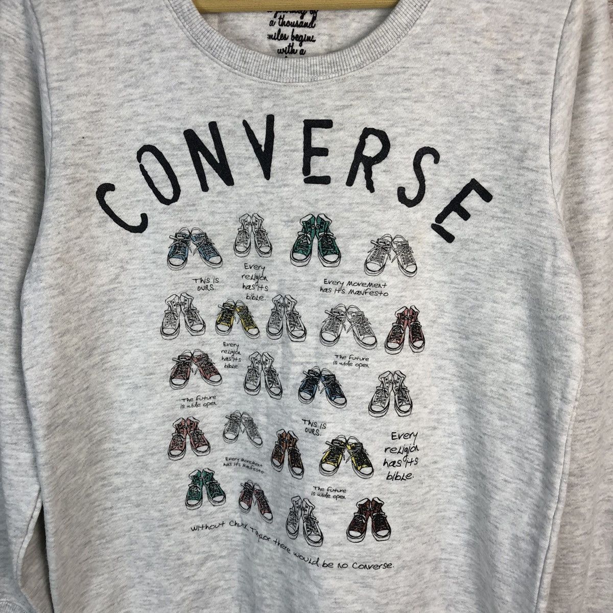 Converse × Vintage Converse vintage Grey Sweatshirt #A397 Size M / US 6-8 / IT 42-44 - 5 Thumbnail
