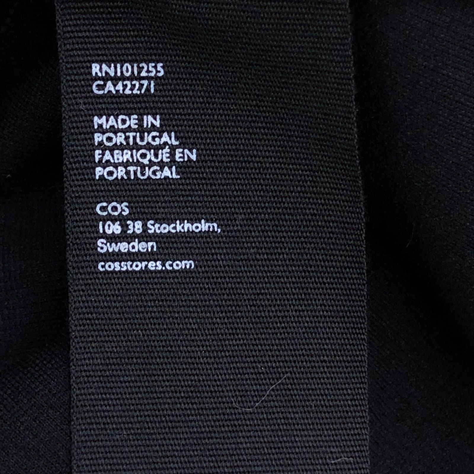 Cos COS Size XS Dress T Shirt Layered Side Ruffle Stretch Black Size XS / US 0-2 / IT 36-38 - 15 Thumbnail