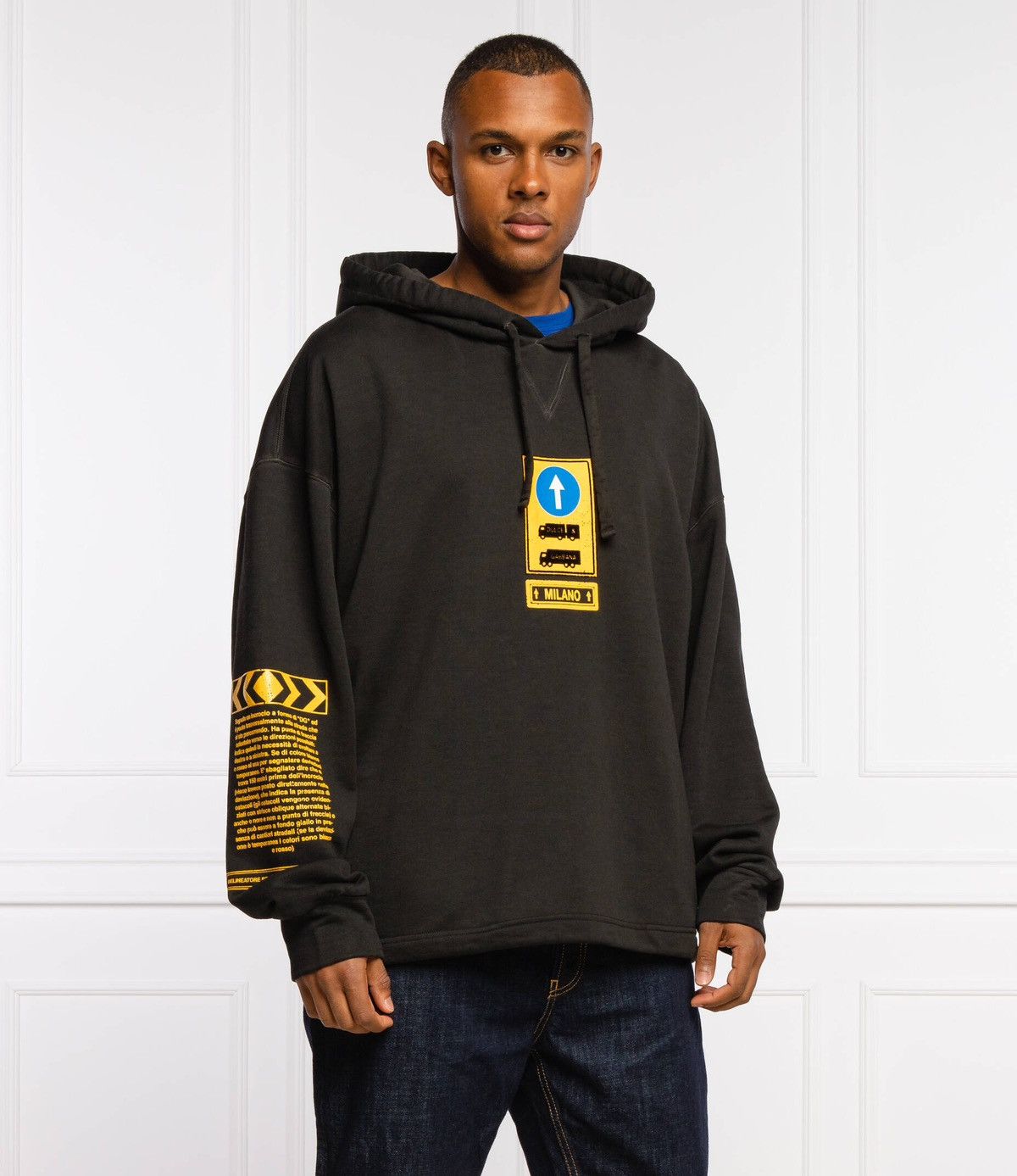 Dolce & Gabbana DOLCE & GABBANA Sweater Black Cotton Hooded DG Shield 🔥🔥 Size US S / EU 44-46 / 1 - 22 Thumbnail