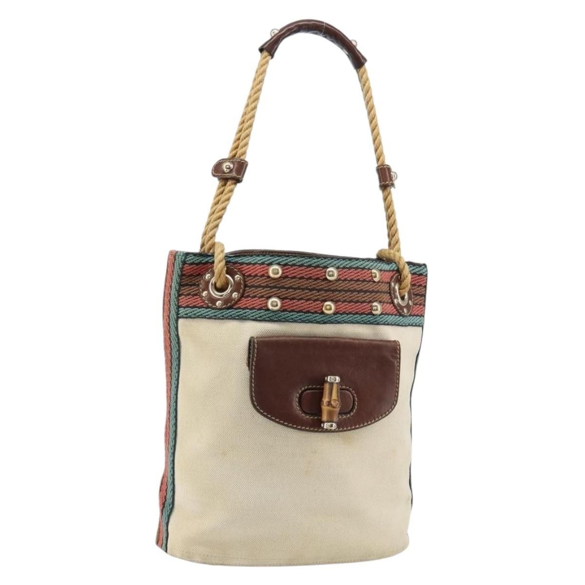 Gucci Gucci Vintage Bamboo Shoulder Bag Canvas Size ONE SIZE - 1 Thumbnail