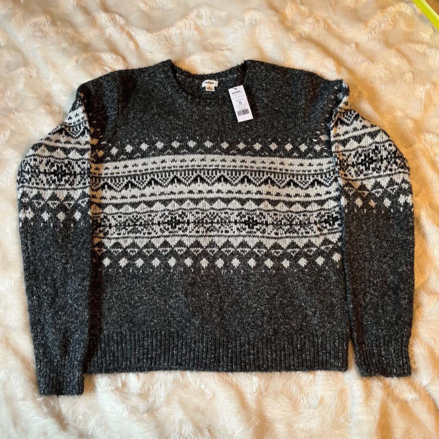 Garage Garage Sweater Jacquard Fairisle Ladies Size Small NWT Size S / US 4 / IT 40 - 1 Thumbnail