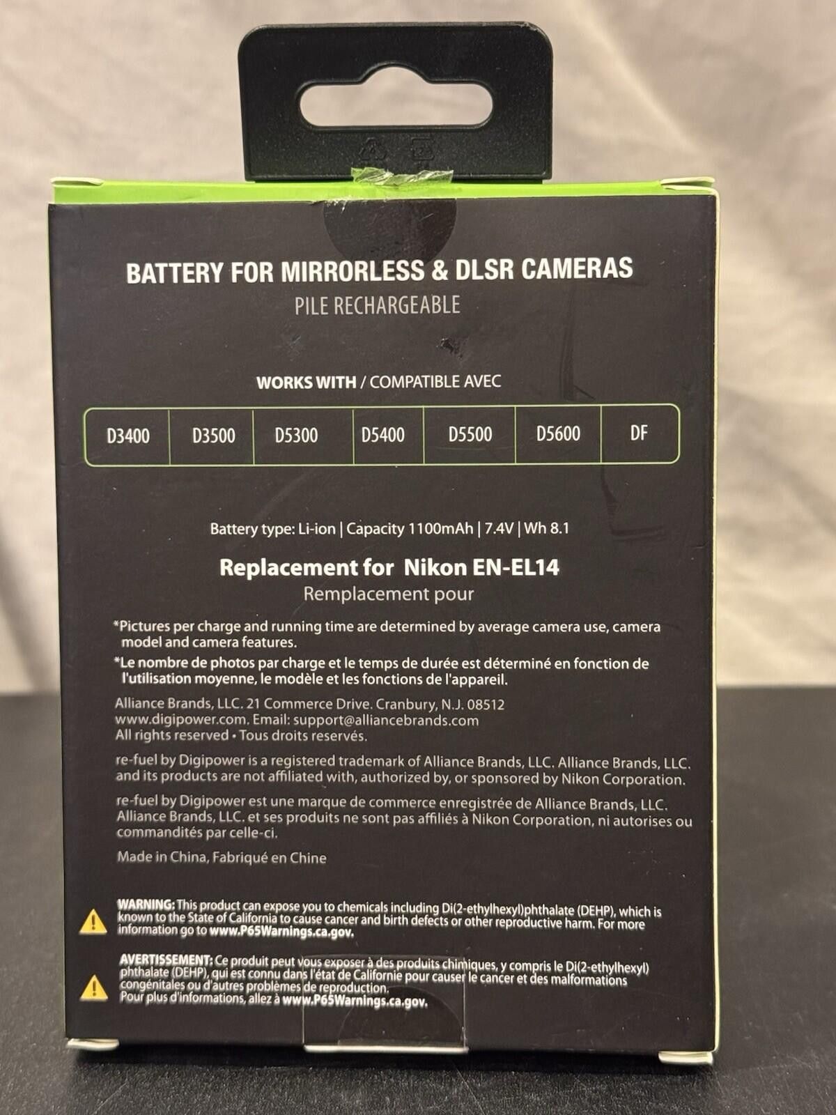 Other Digipower Re-Fuel Li Battery for Nikon EN-EL14 [2234-35] Size ONE SIZE - 2 Thumbnail