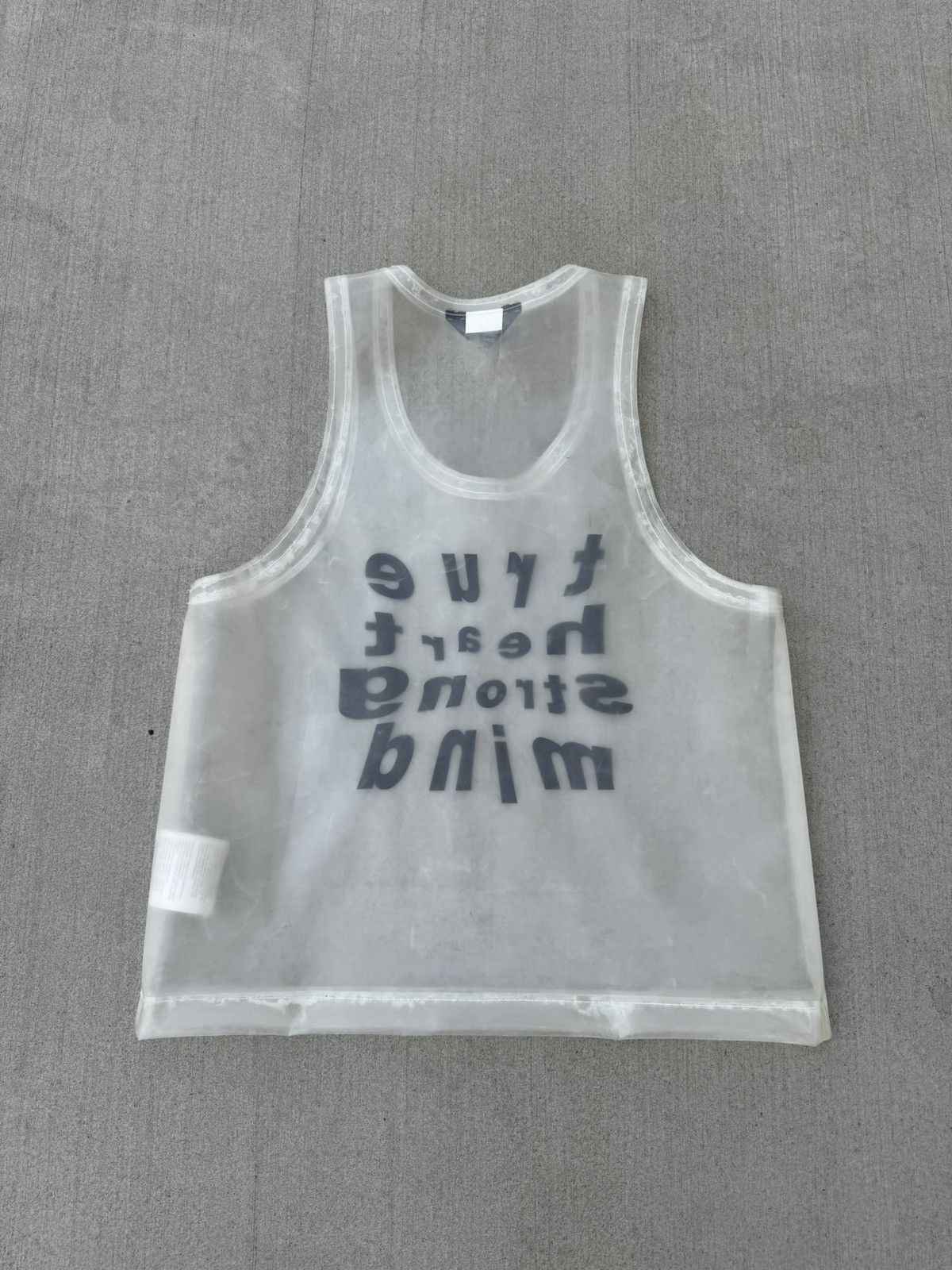 Comme des Garcons × Comme des Garcons Black Comme des Garçons BLACK Clear PVC See-through Tank Top Shirt Size US S / EU 44-46 / 1 - 5 Thumbnail