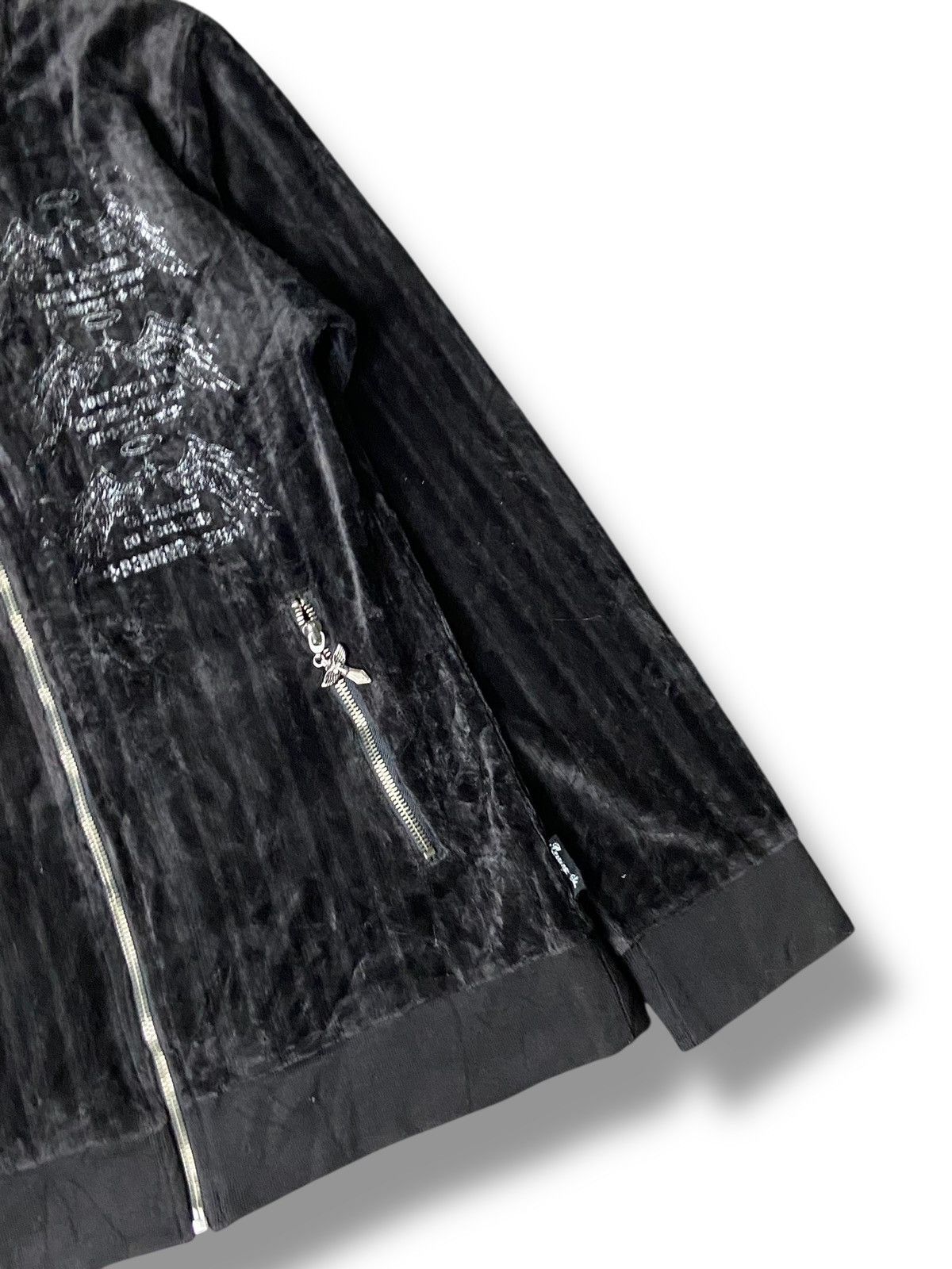BERNINGS SHO Bernings Sho Grunge Velvet Full Zip Hoodie Jacket (152) Size US L / EU 52-54 / 3 - 4 Thumbnail