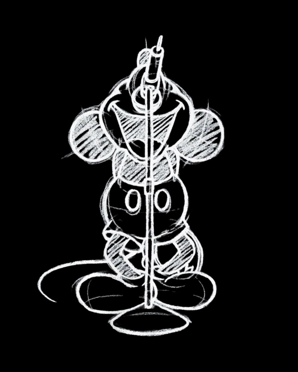 Number (N)ine Mickey Sketch Drawing Tee size 3 Size US L / EU 52-54 / 3 - 6 Thumbnail