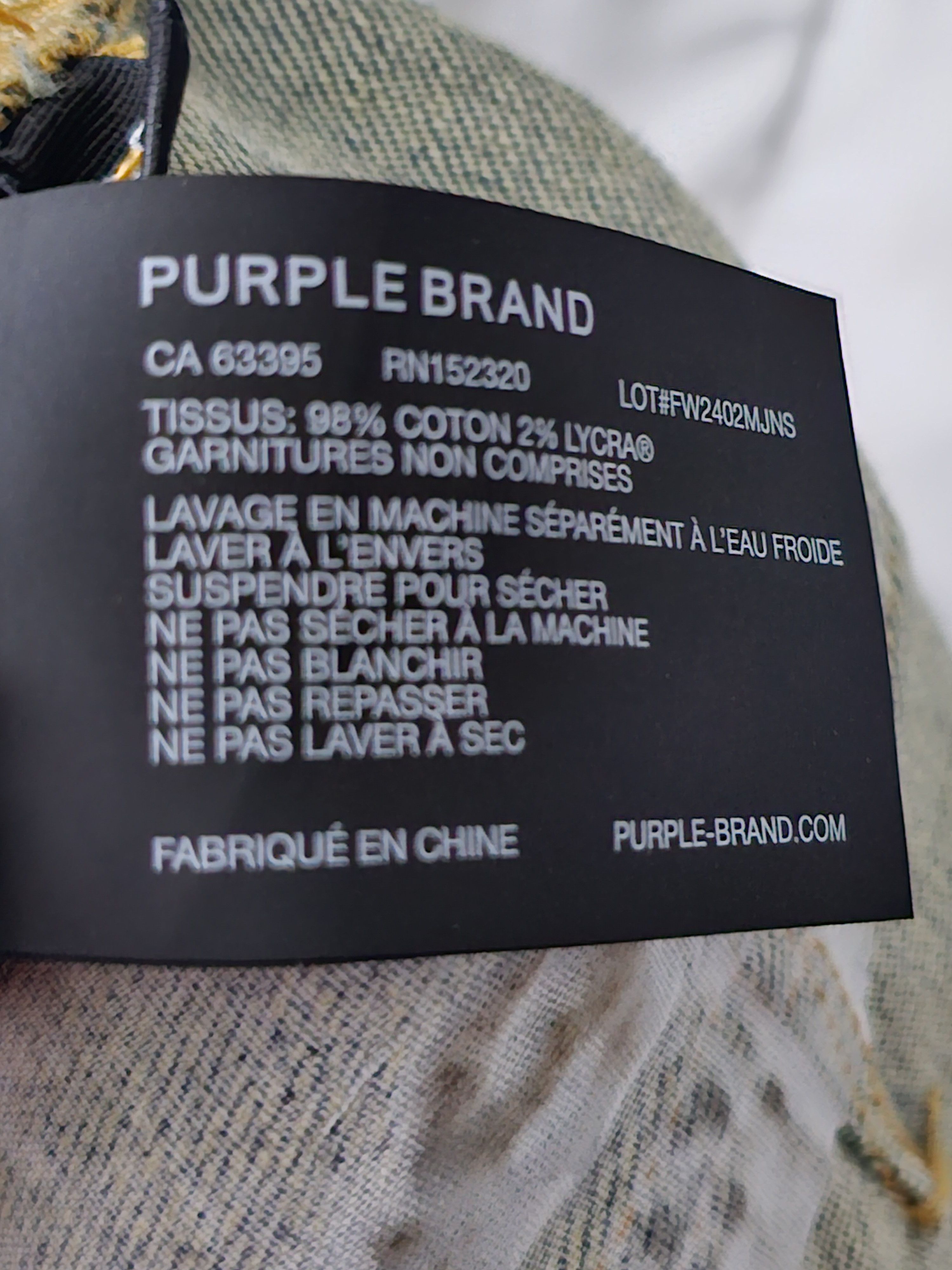 Purple Brand Purple special edition monogram jeans Size US 36 / EU 52 - 17 Thumbnail