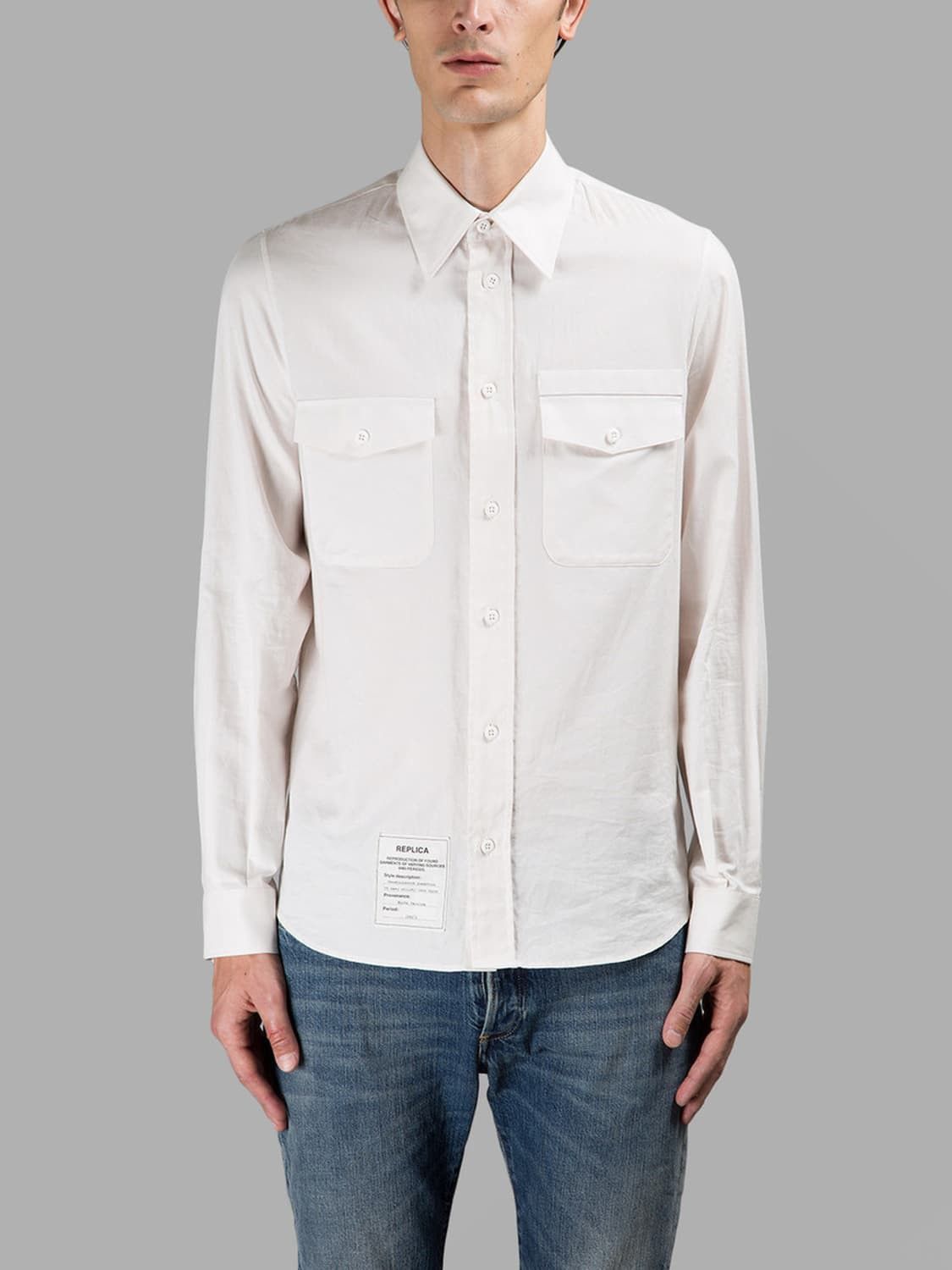 Maison Margiela Maison Margiela US Navy Utility Work Shirt Size US L / EU 52-54 / 3 - 1 Thumbnail