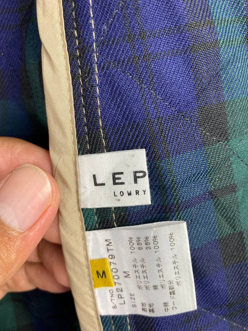 japanese brand quilted jacket flannel lining nice design