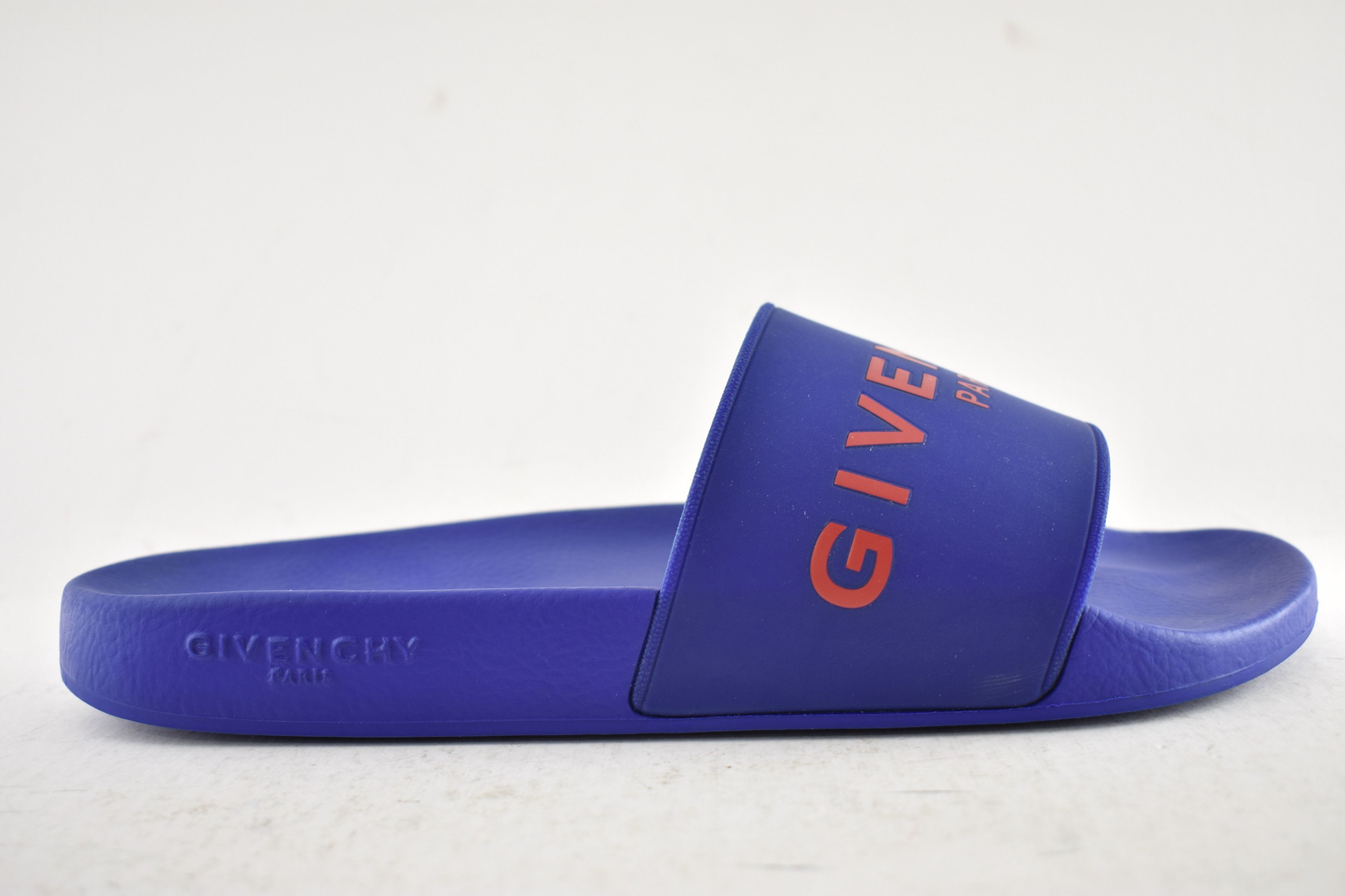 Givenchy Paris Red Logo Rubber Pool Slide Sandal Flip Flop 44 11 Size US 11 / EU 44 - 2 Thumbnail