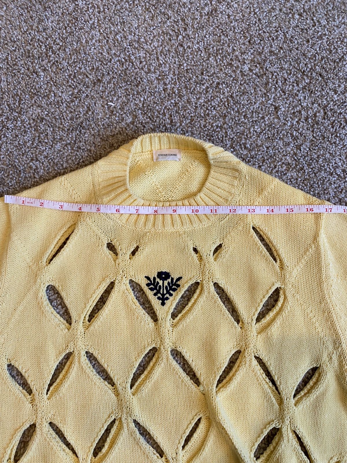 Stefan Cooke Stefan Cooke Yellow Slashed knitwear Size US L / EU 52-54 / 3 - 7 Thumbnail