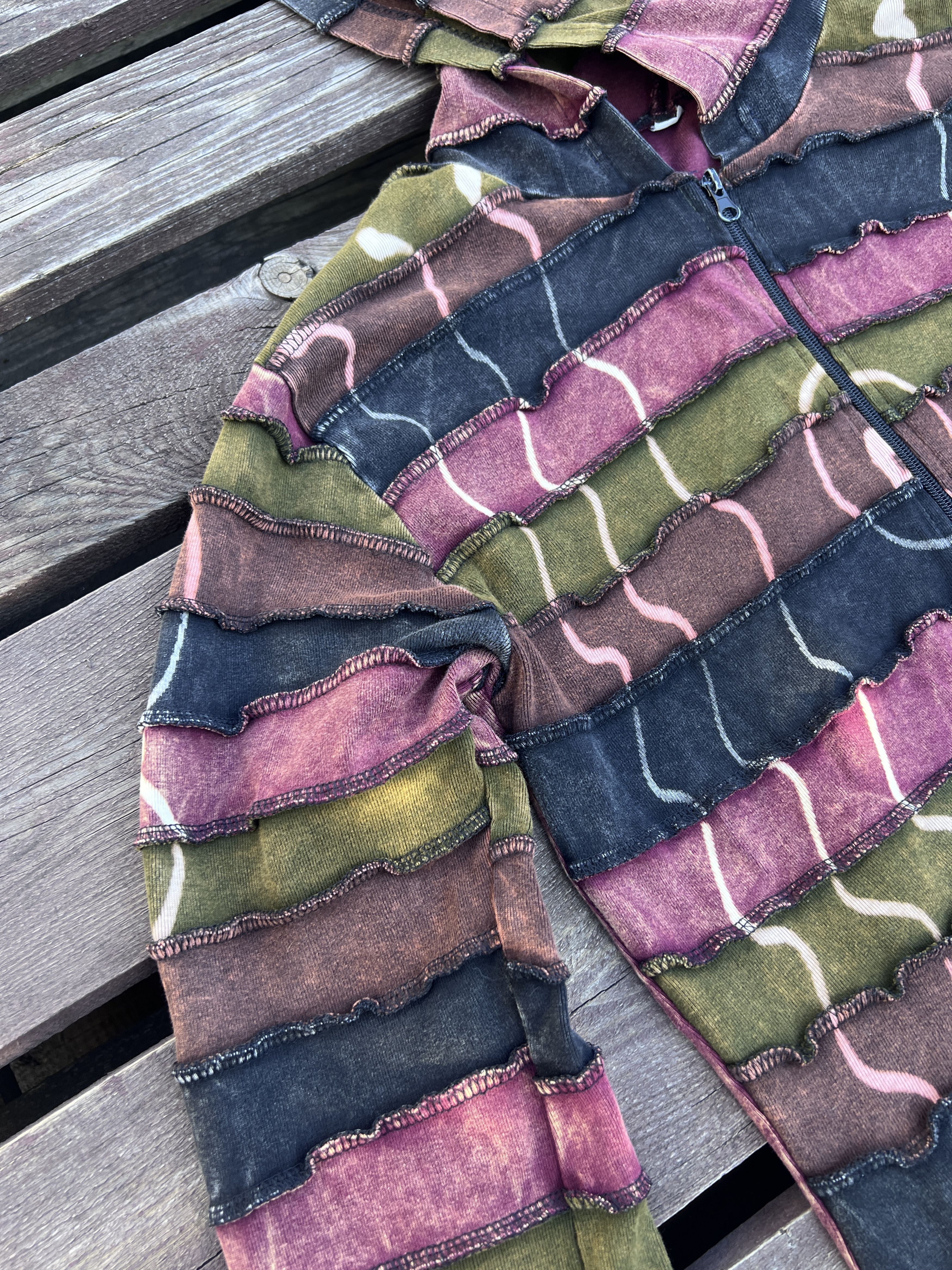 Vintage Avant Garde Y2K Nepal Patchwork Zip Up Elf Hoodie Vintage Size US M / EU 48-50 / 2 - 4 Thumbnail