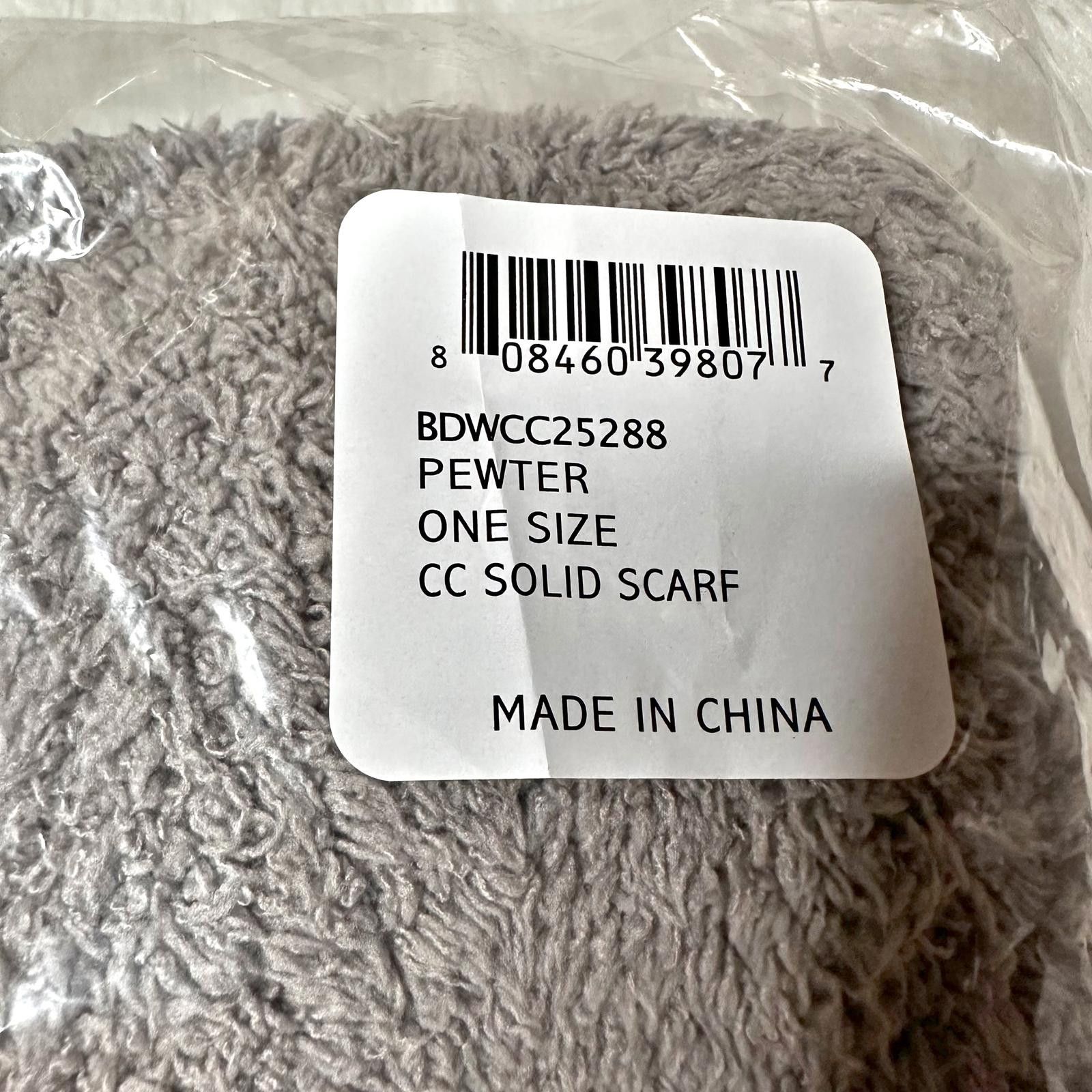 Other NWT Barefoot Dreams CozyChic Gray Solid Winter Scarf Size ONE SIZE - 6 Thumbnail