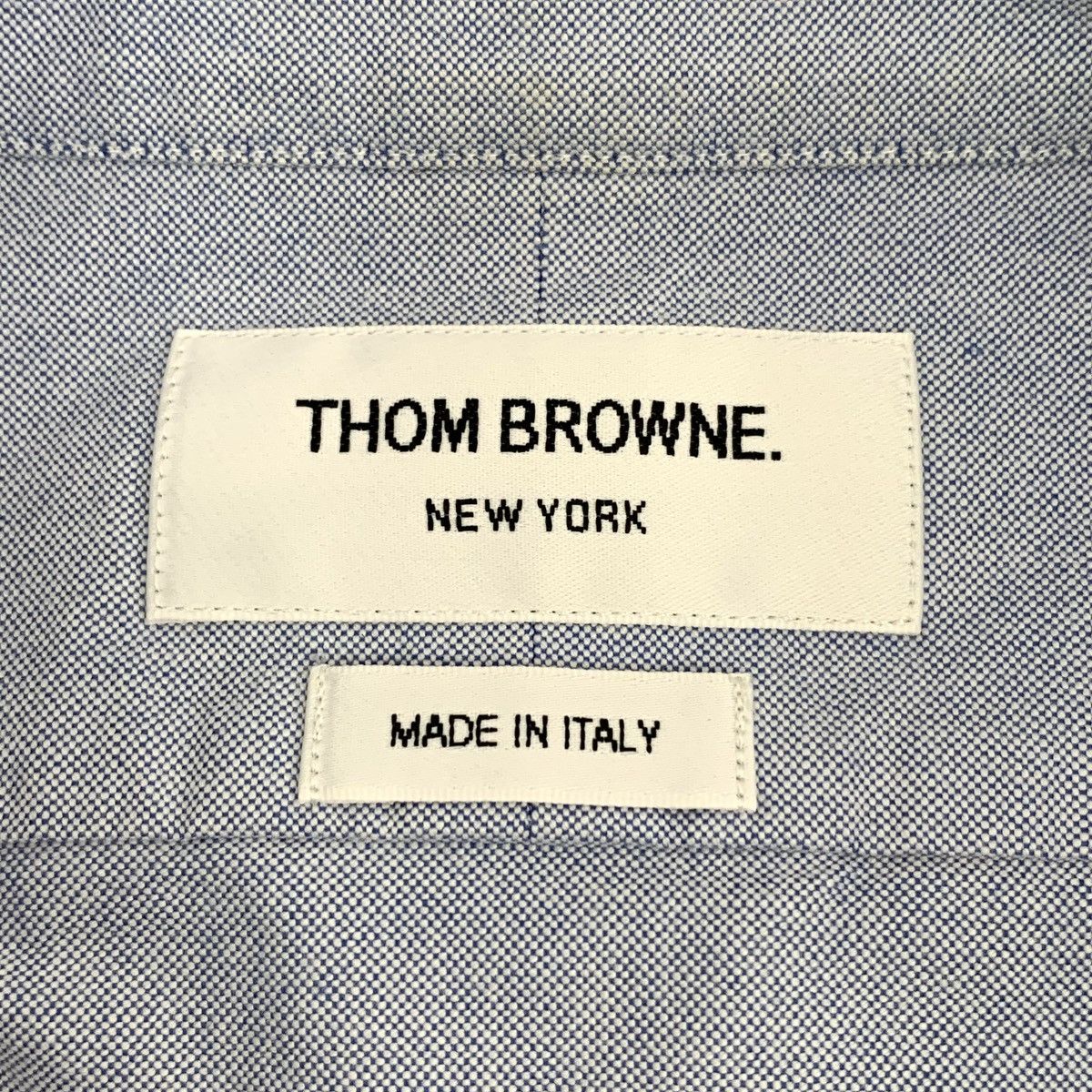 Thom Browne Thom Browne Light Blue Four-Bar Long Sleeve Shirt K26WX Size US M / EU 48-50 / 2 - 6 Thumbnail