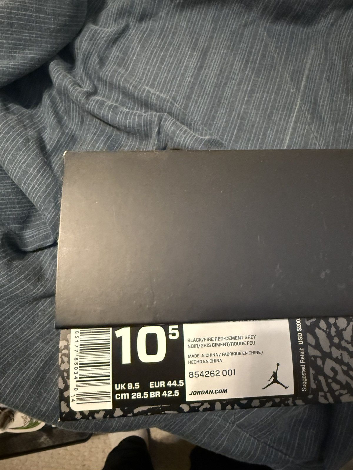 Jordan Brand × Nike Air Jordan 3 Black Cement 2018 Size US 10.5 / EU 43-44 - 4 Thumbnail
