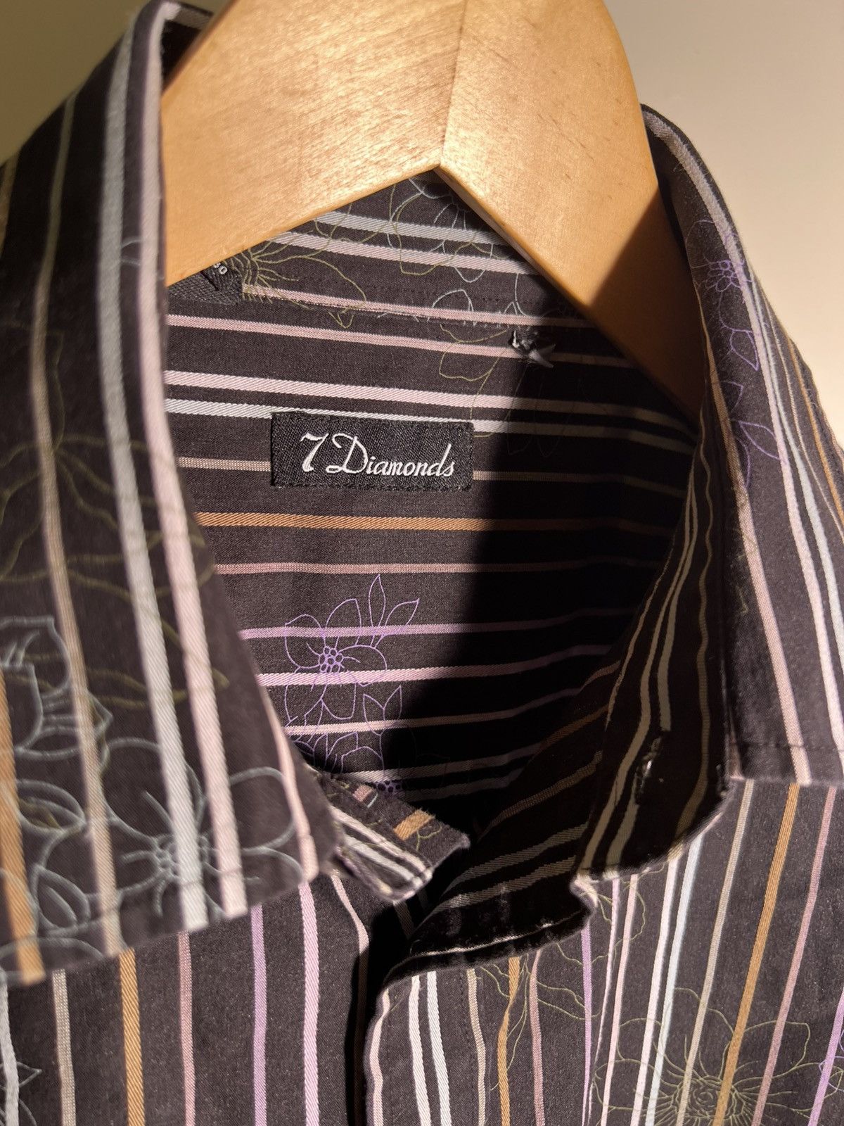 Vintage Y2K 2000’s VTG Vintage 7 Diamonds Flower Floral Button Shirt Size US XL / EU 56 / 4 - 10 Thumbnail