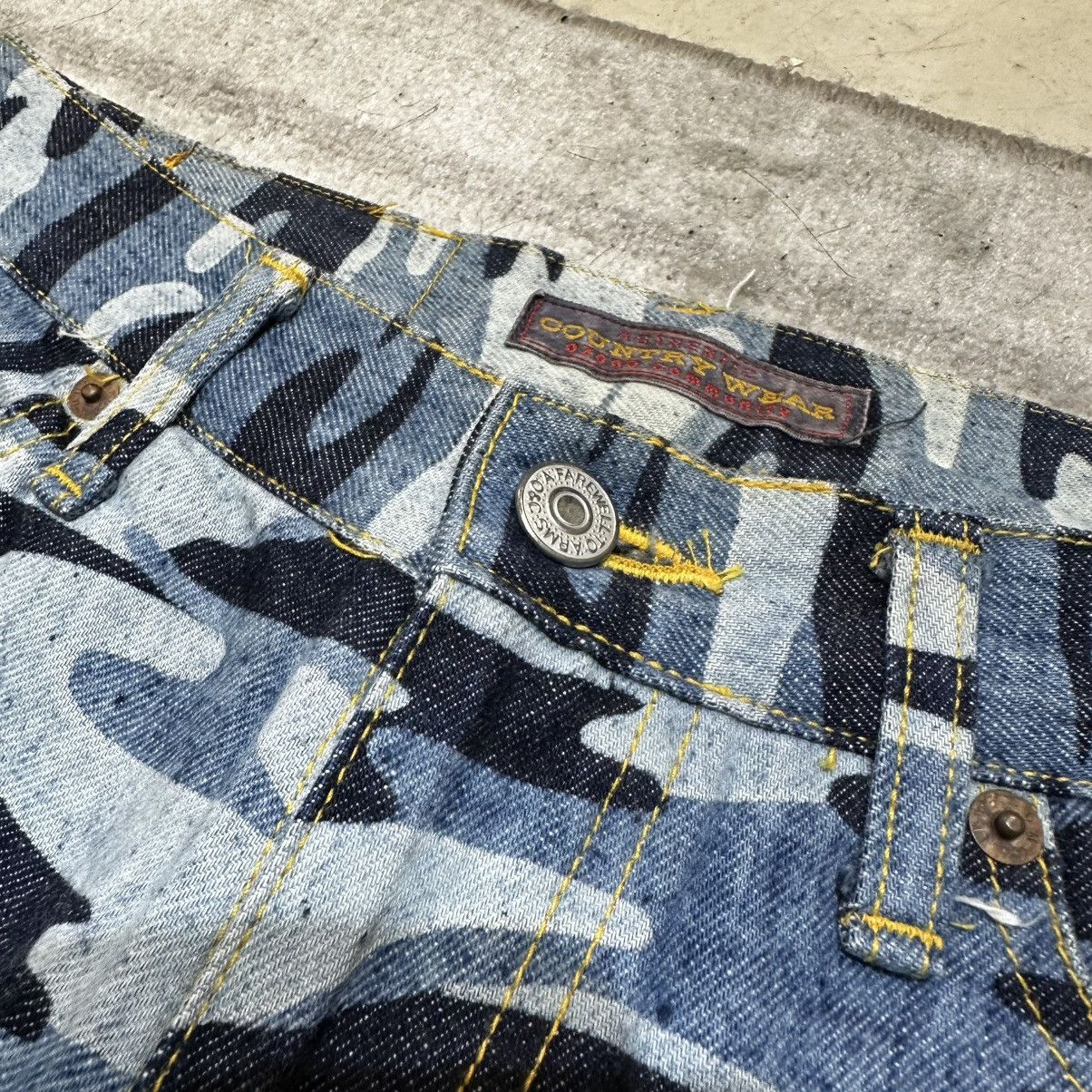 Hysteric Glamour 90s Ozone Community Hysteric Glamour Camo Denim Jeans Size 24" / US 00 / IT 34 - 3 Thumbnail