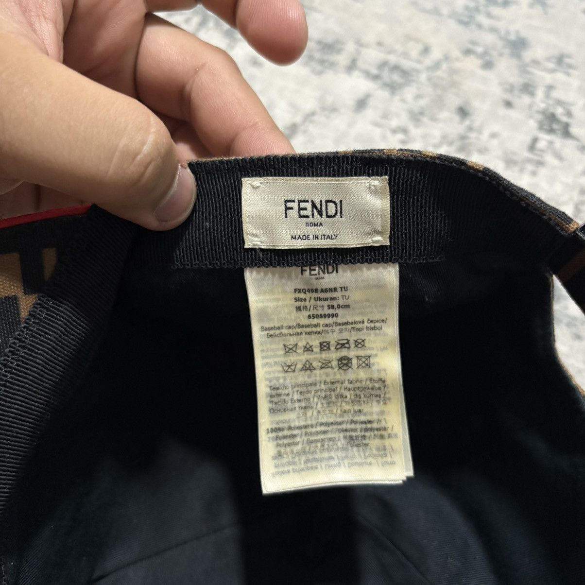 Fendi Fendi zucca monogram womens canvas baseball cap Size ONE SIZE - 7 Thumbnail