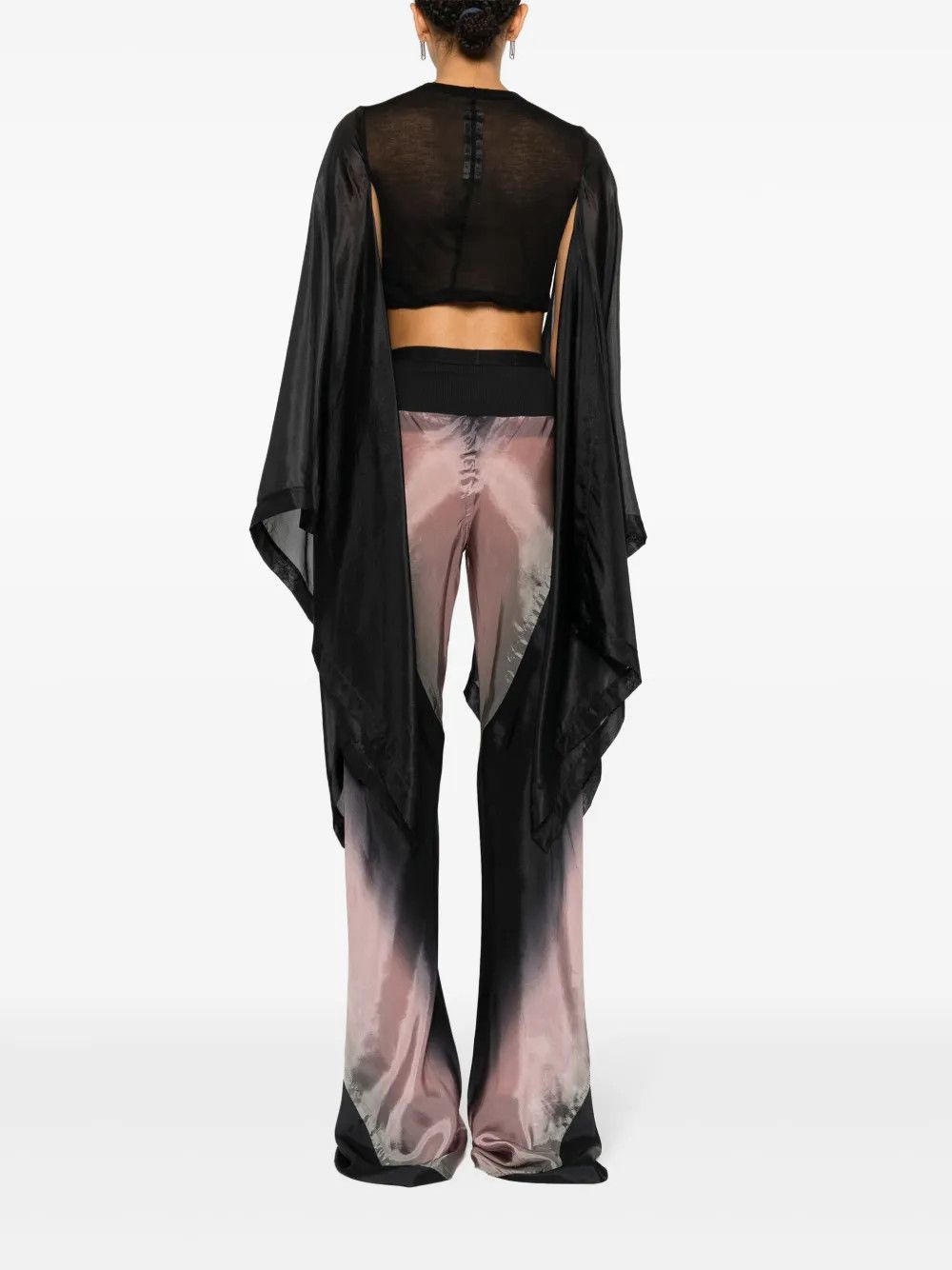 Rick Owens o1y0126 Crop Top in Black Size M / US 6-8 / IT 42-44 - 3 Thumbnail