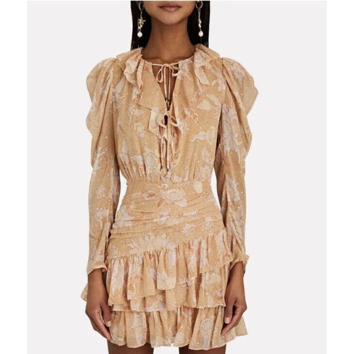 Robe Ulla Johnson Amour - Taille 4 - Couleur Eclipse (blanc/dentelle) - Neuf Avec étiquettes