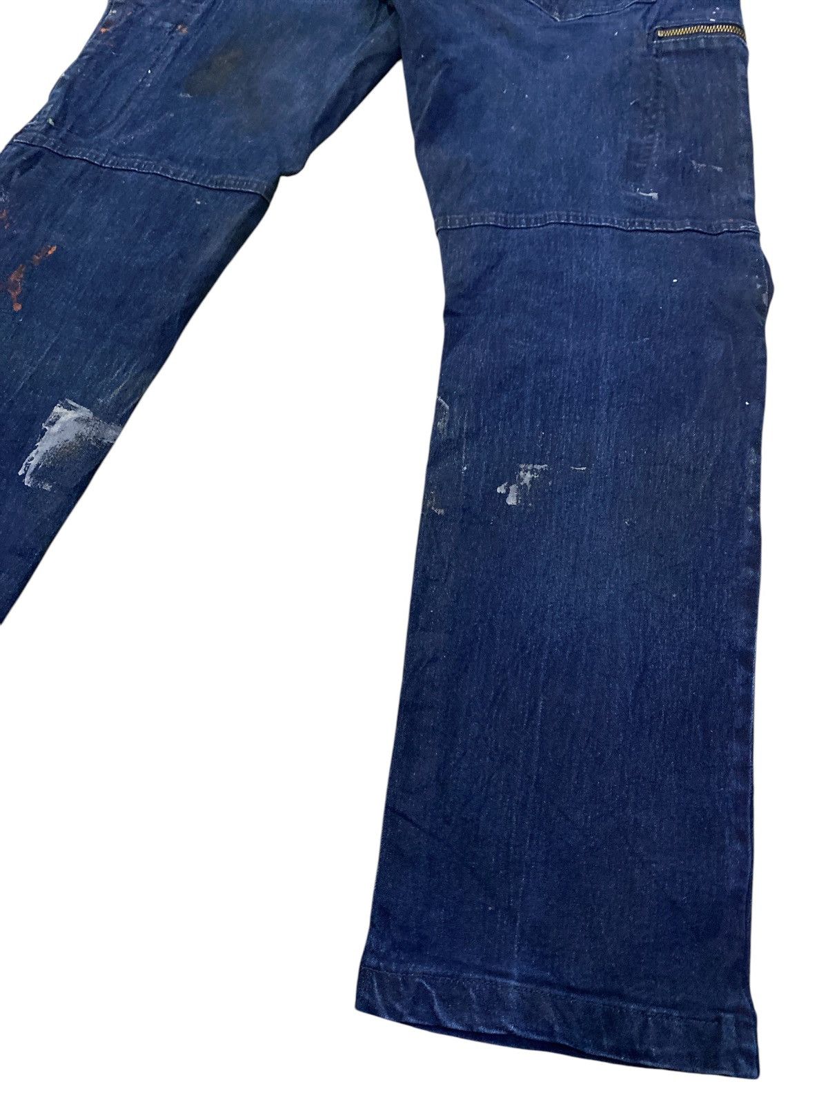 If Six Was Nine × Japanese Brand FieldCore Paint Splatter Cargo Jeans Size US 34 / EU 50 - 12 Thumbnail