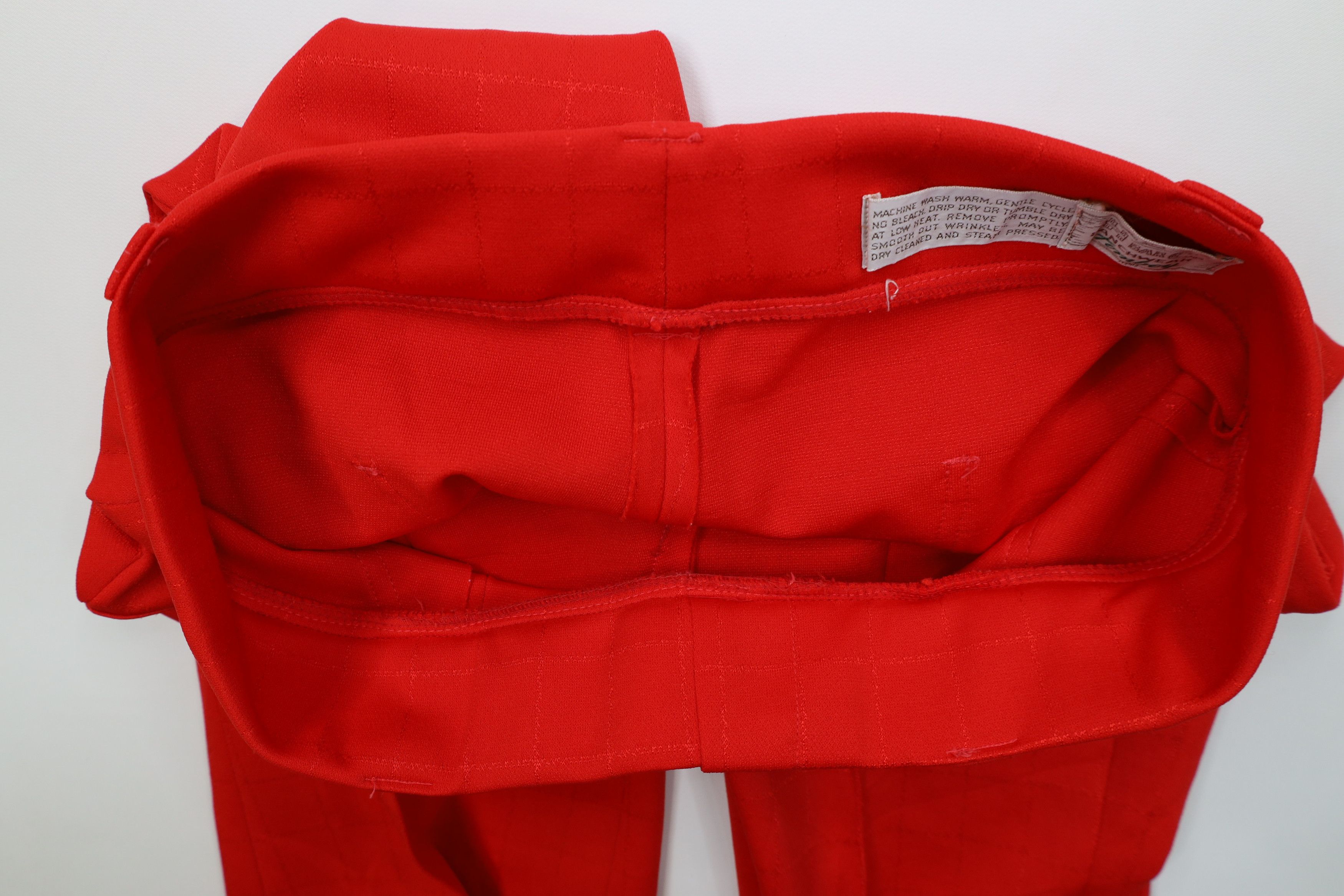 Vintage Vintage 70s Streetwear Knit Bell Bottoms Pants Plaid USA Size 32" / US 10 / IT 46 - 8 Thumbnail