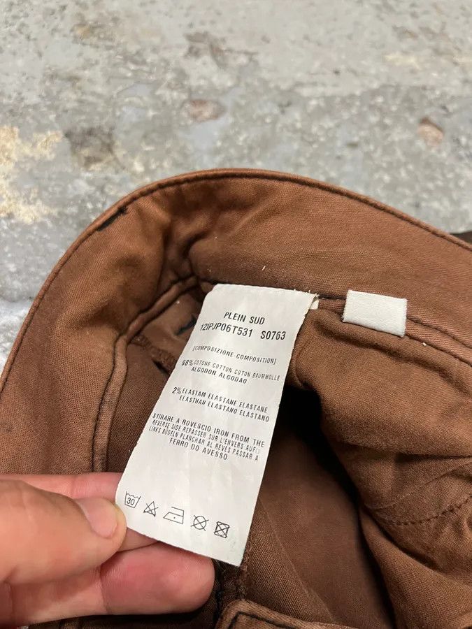 Vintage Plein Sud Waxed Burnt Copper Skinny Jeans Size 25" / US 0 / IT 36 - 11 Thumbnail