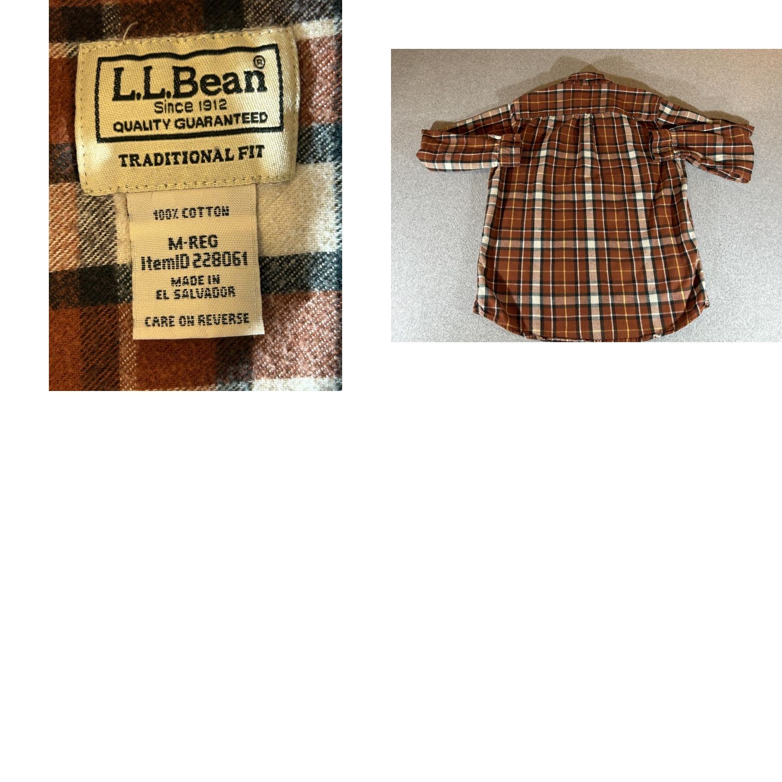 Vintage VINTAGE LL Bean Flannel Shirt Men M Brown Plaid Button Long Sleeve Workwear Outdoor Size US M / EU 48-50 / 2 - 8 Thumbnail