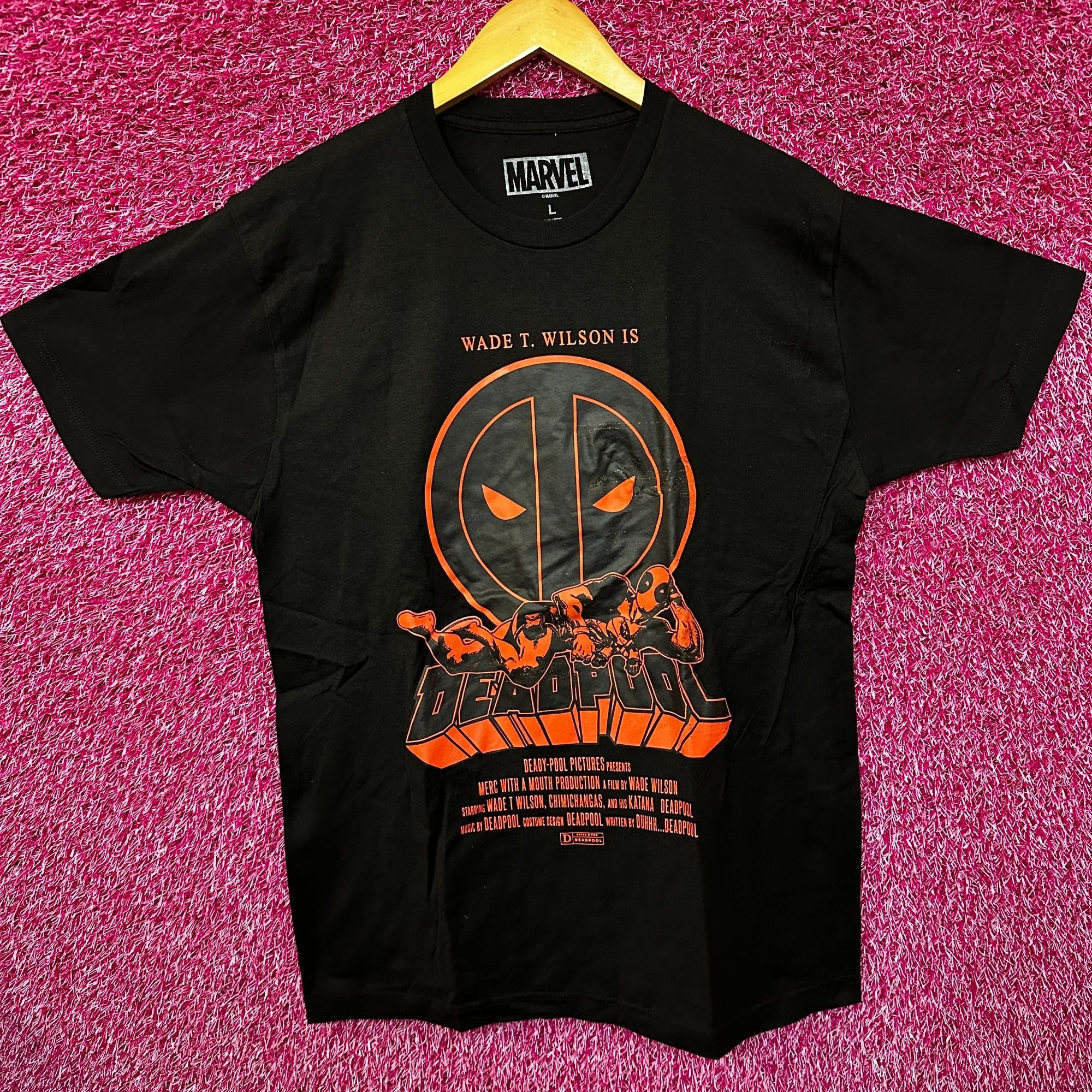 Marvel Comics Deadpool Wade T Wilson Comics Movie Promo Marvel Tee L Size US L / EU 52-54 / 3 - 1 Thumbnail
