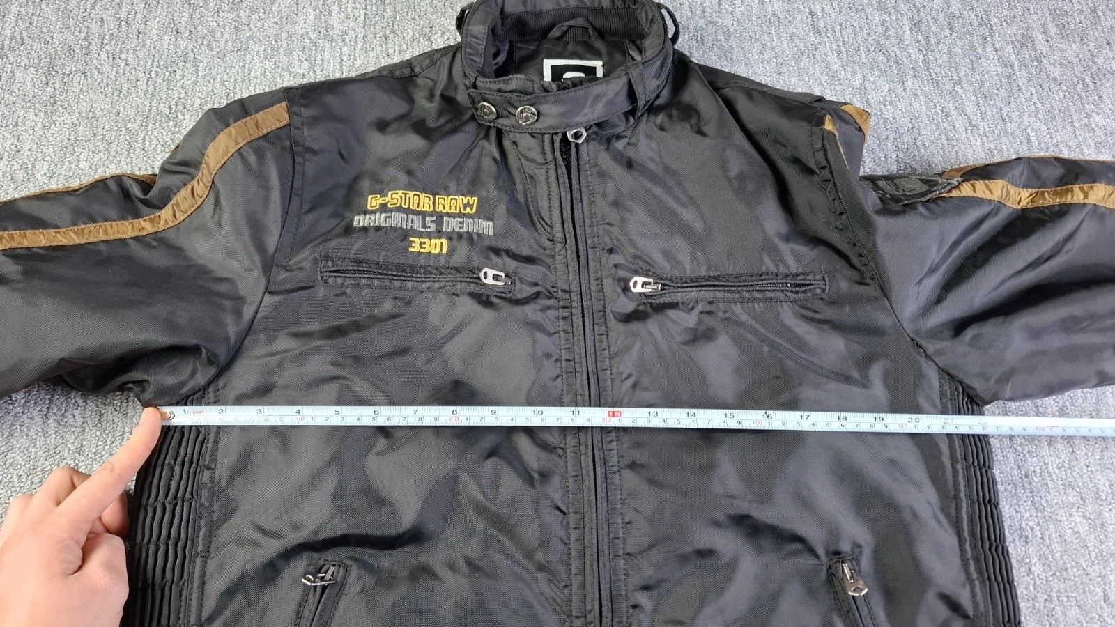 G-Star G-Star RAW Racing Biker Jacket Quilted Lined Black M Size US L / EU 52-54 / 3 - 15 Thumbnail