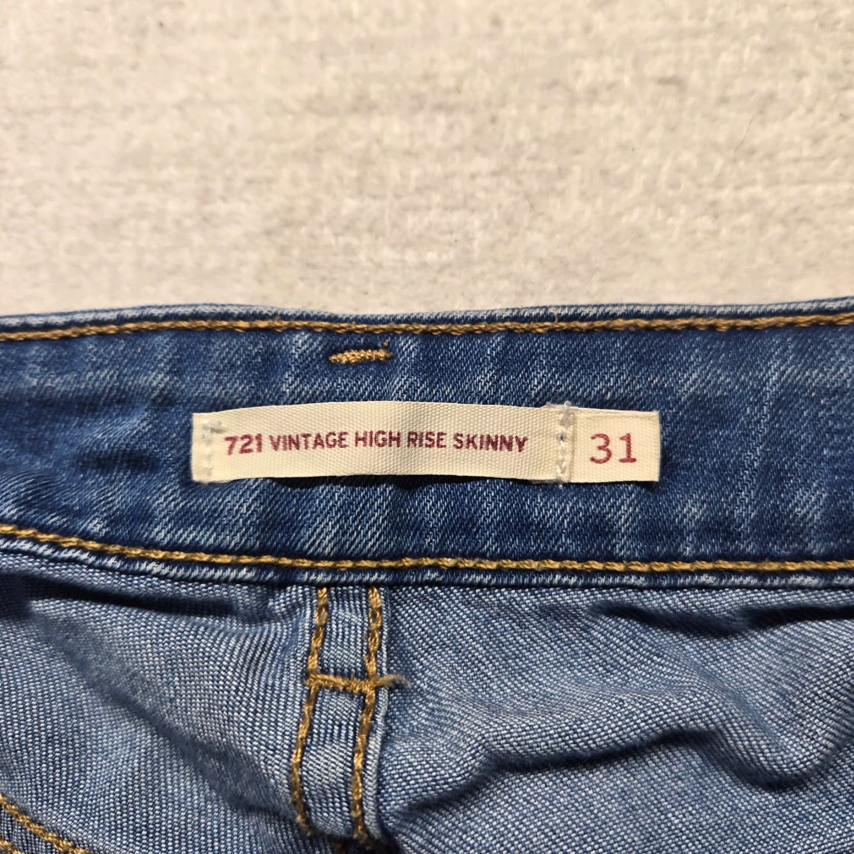 Levi's Levi's Jeans 731 Orange Tag Blue Denim High Rise Skinny Stretch Women's 31 Pants Jeans 90s Vintage No Size 24" / US 00 / IT 34 - 2 Thumbnail