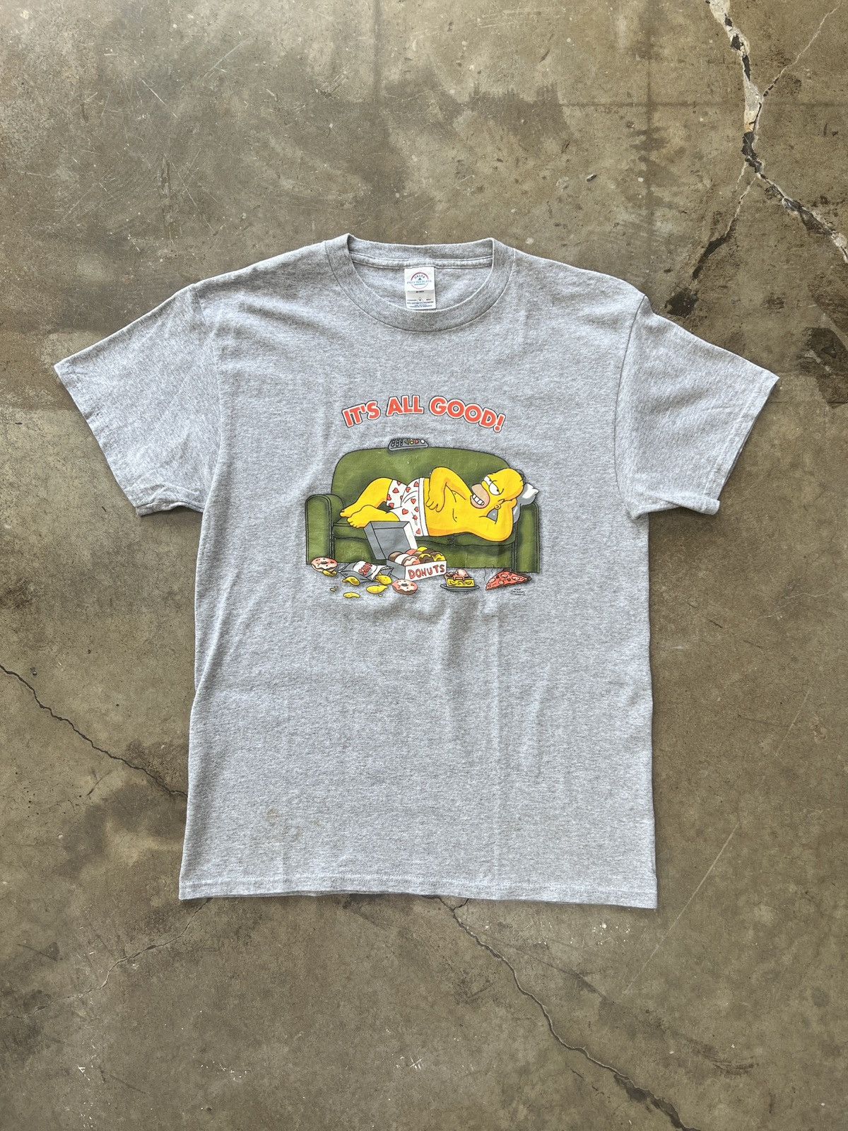 The Simpsons × Vintage Vintage 2000s Y2K The Simpsons Couch Homer Donuts Tee Medium Size US M / EU 48-50 / 2 - 2 Thumbnail