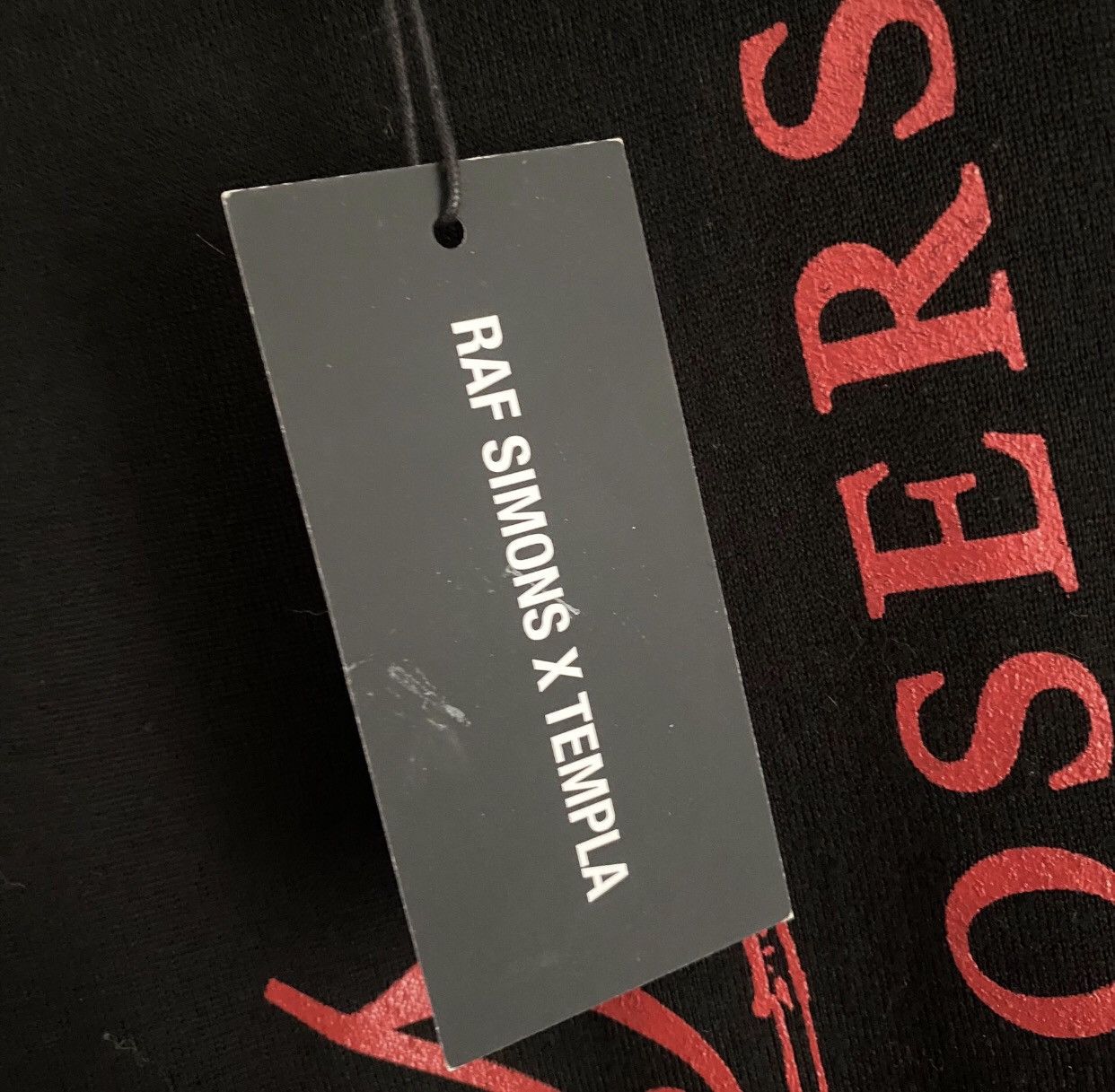 Raf Simons Raf Simons Templa 2019 Autumn/Winter Black Wool T-shirt Size US S / EU 44-46 / 1 - 8 Thumbnail