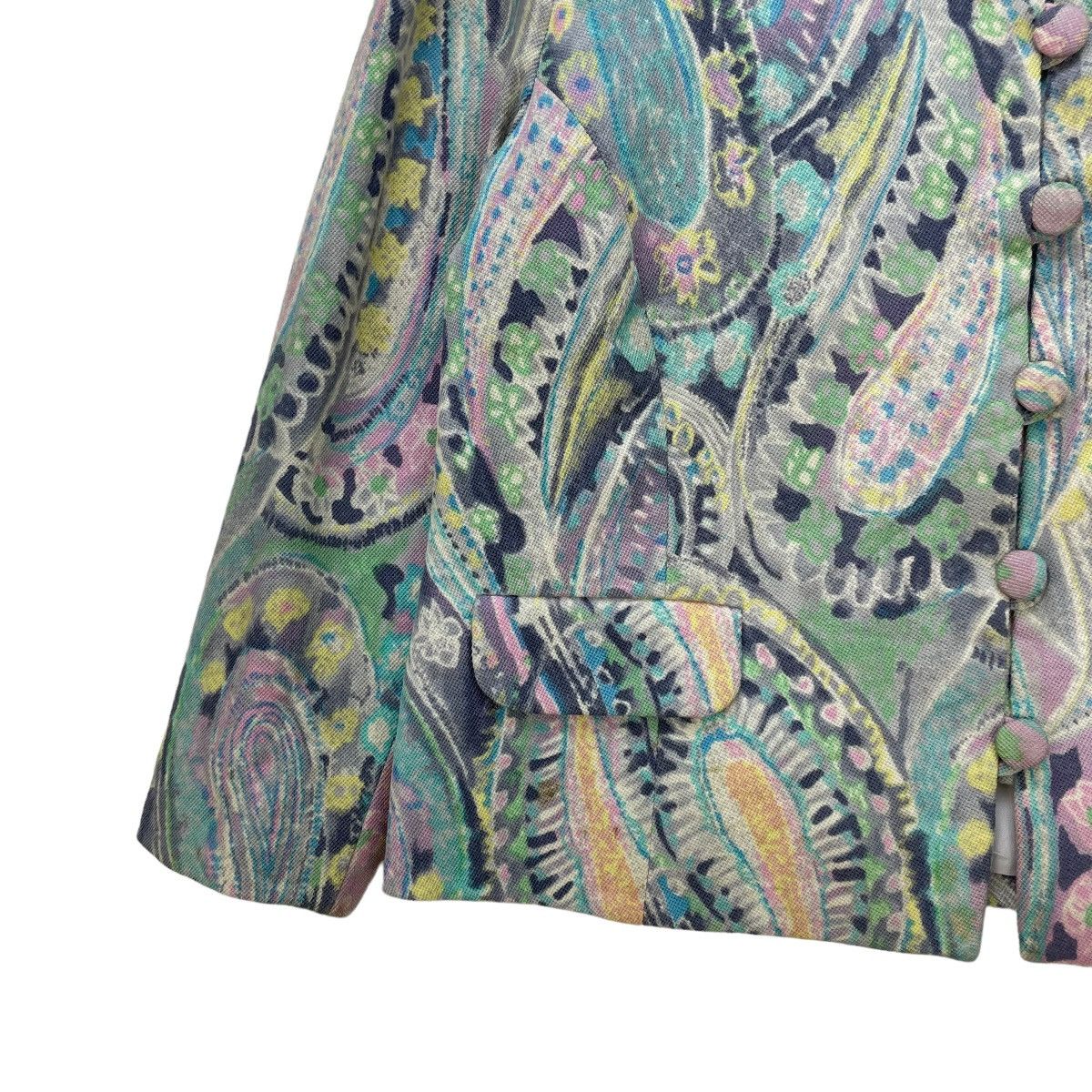 Japanese Brand Japanese Brand ART Paisley Full Print Chinese Jacket Size M / US 6-8 / IT 42-44 - 4 Thumbnail