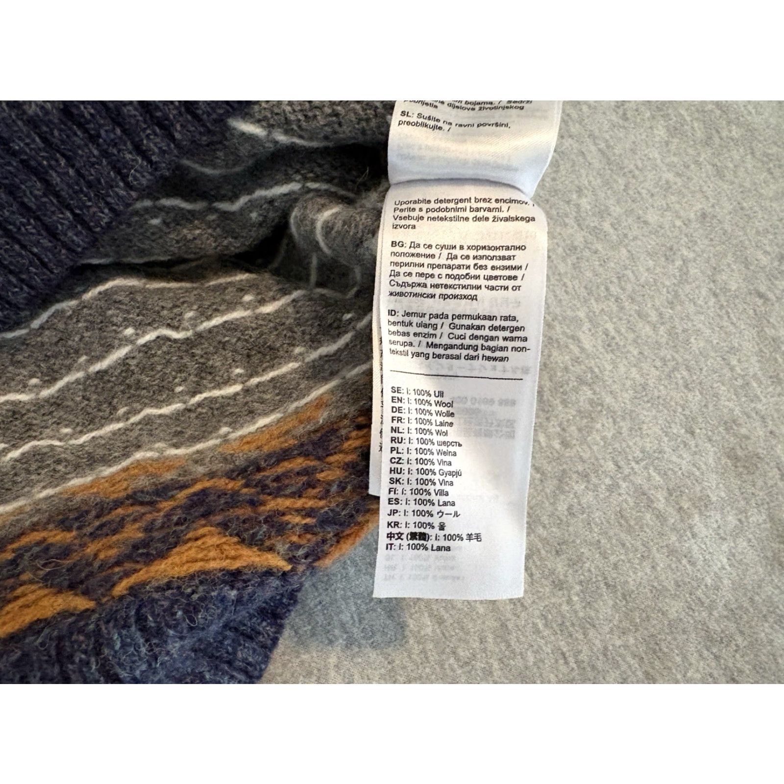 Vintage Fjallraven Wool Sweater Fair Isle Birdseye Blue Nordic Elbow Patches Mens Medium Size US M / EU 48-50 / 2 - 4 Thumbnail