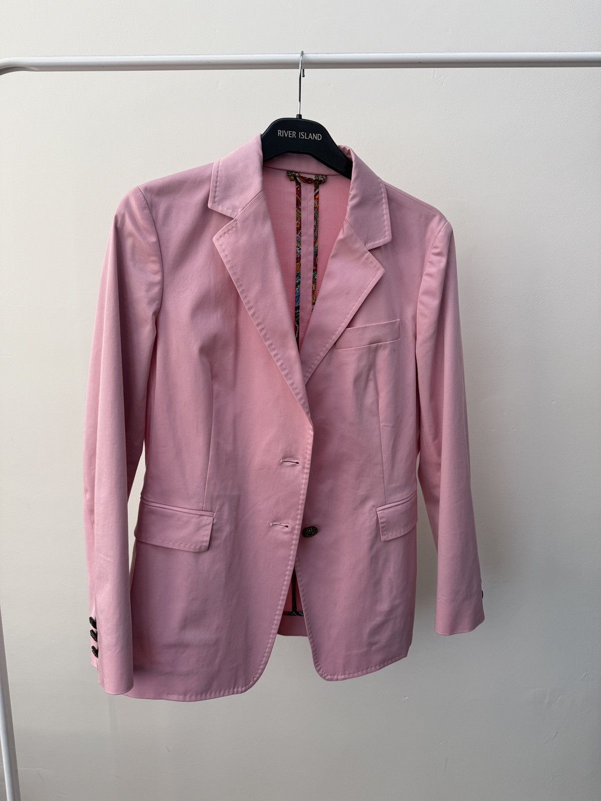 Etro Vintage Etro Luxury Pink Blazer Pants Suit Womens Size M / US 6-8 / IT 42-44 - 2 Thumbnail