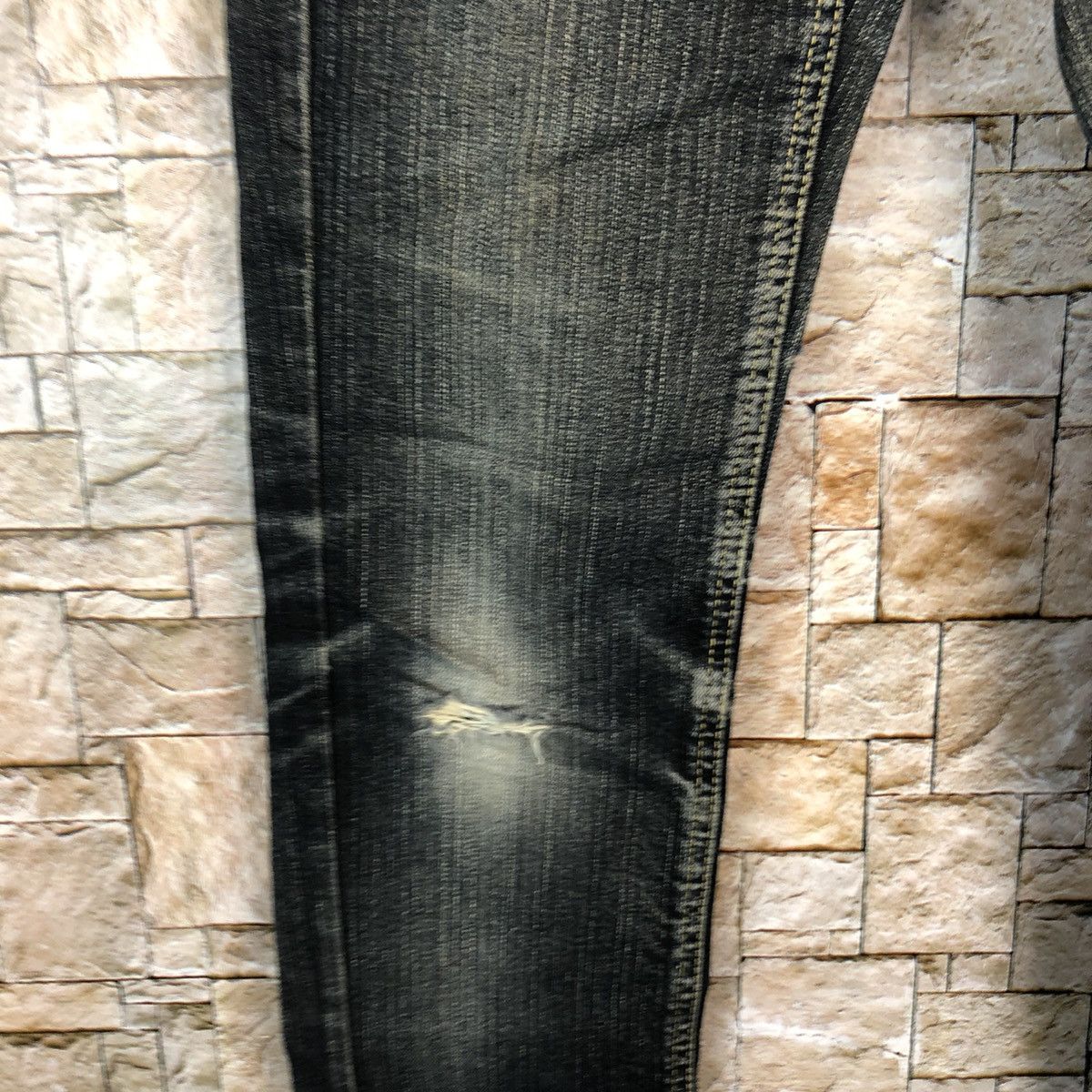 Japanese Brand Rush Nour Black Denim Pants #A1016 Size 28" / US 6 / IT 42 - 9 Thumbnail
