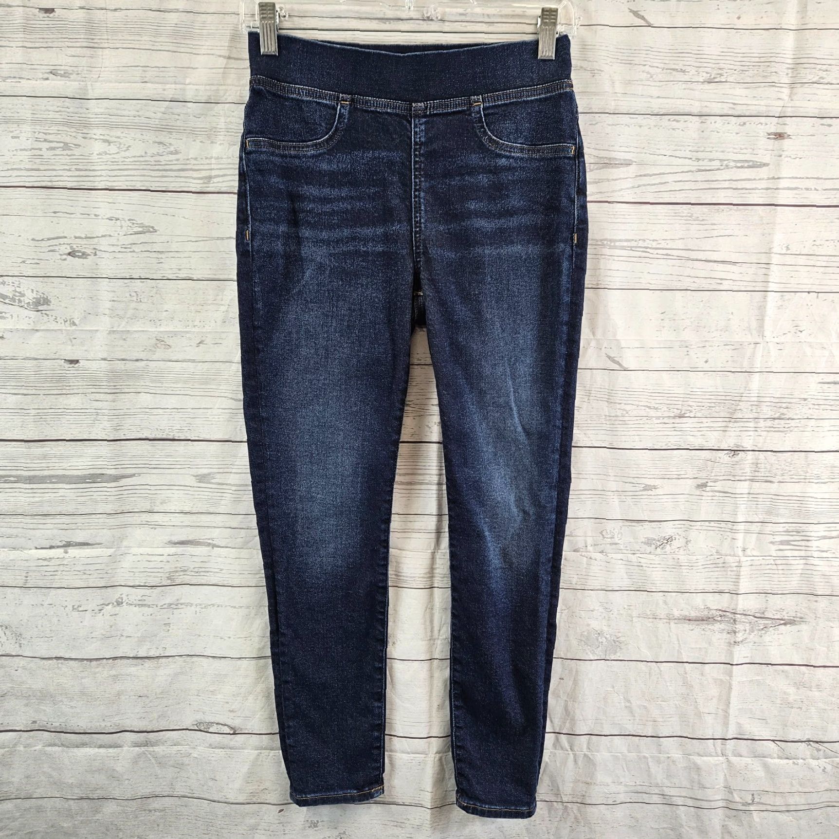 Madewell Madewell Womens Pull On Skinny Jeans Sz 25P Blue Mid Rise Cotton Blend Denim 25P Jeans Womens Mens Womens Boys Girls Size 42" / US 20 - 2 Thumbnail