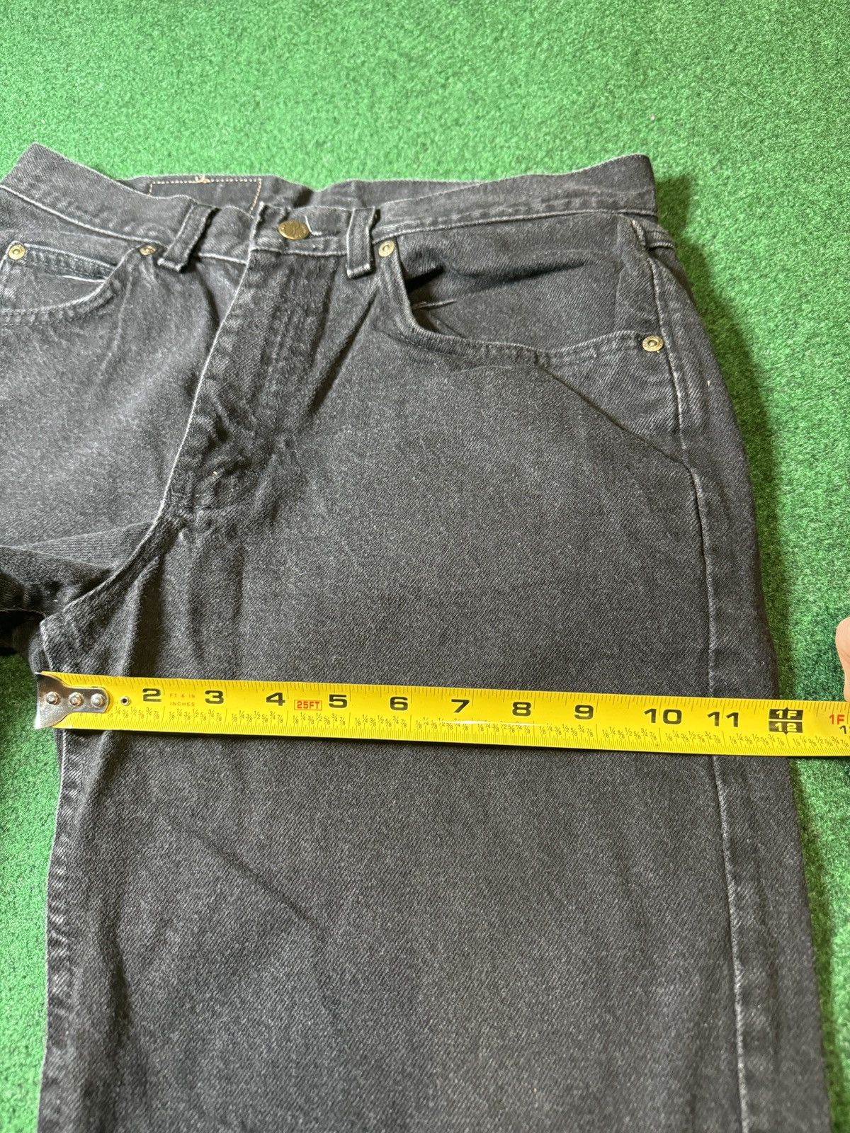 Lee × Vintage Vintage 90s Riders Lee Black Denim Mens 32x32 Tapered Jeans Size US 32 / EU 48 - 10 Thumbnail