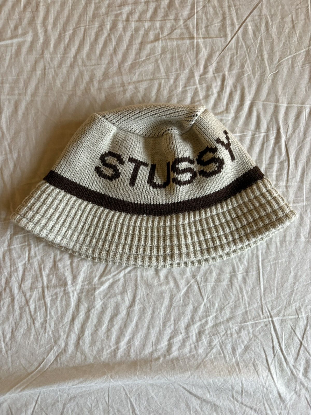 Stussy Stussy Logo Jacquard Knit Bucket Hat Size ONE SIZE - 1 Thumbnail