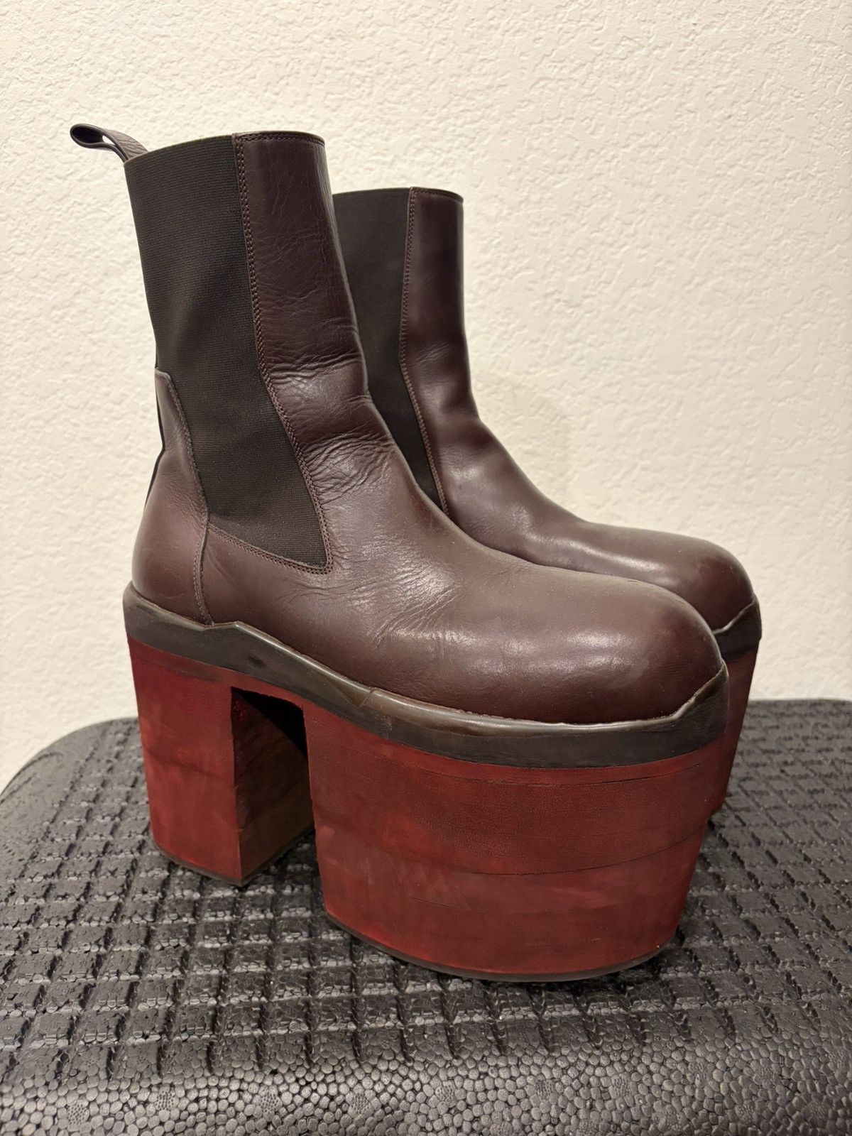Rick Owens Rick Owens Beatle Bozo Chelsea Boots Custom Sole Size US 9 / EU 42 - 1 Thumbnail