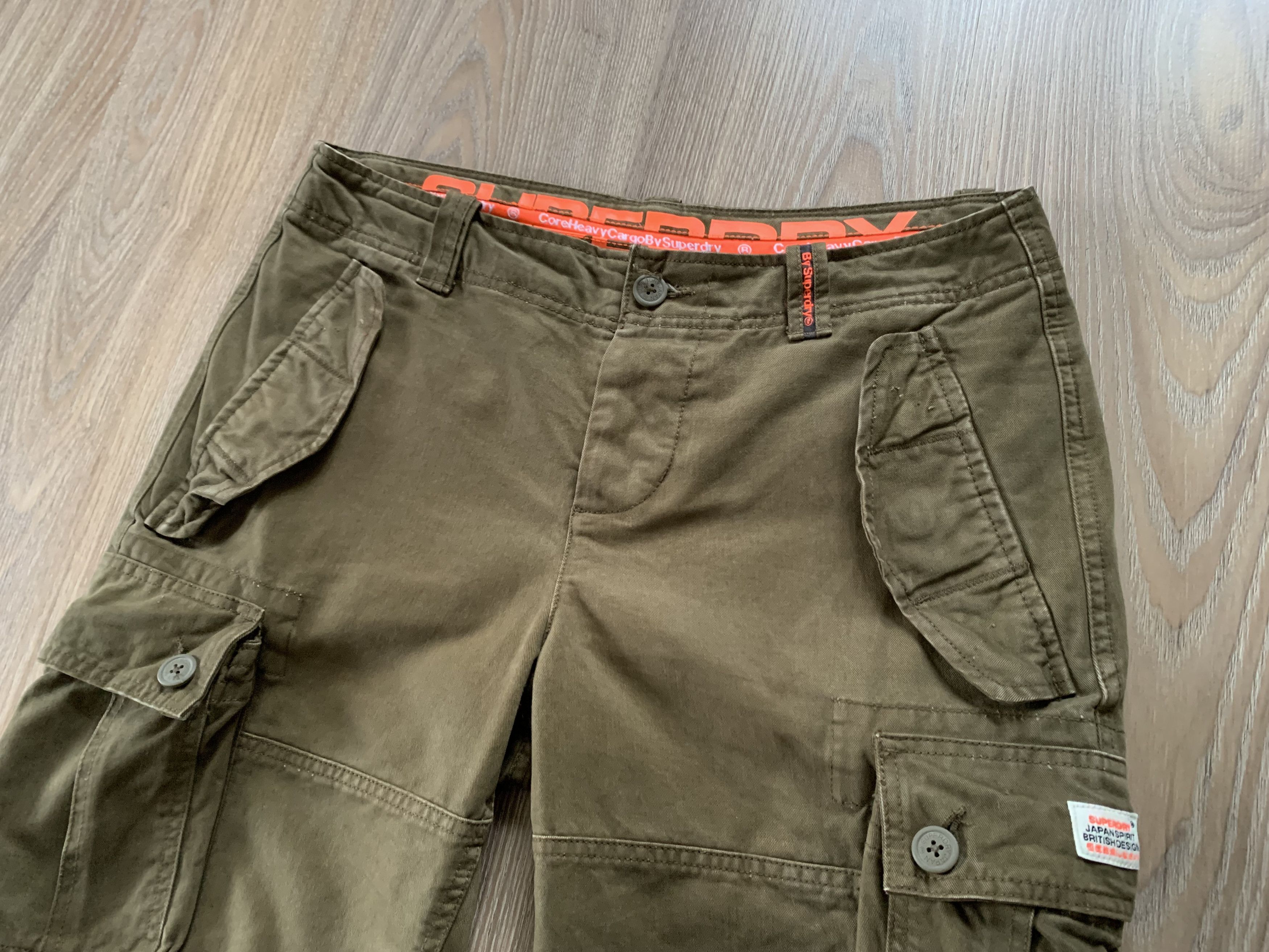 Japanese Brand × Superdry Superdry Khaki Cargo Shorts Multi Pocket Size US 34 / EU 50 - 4 Thumbnail