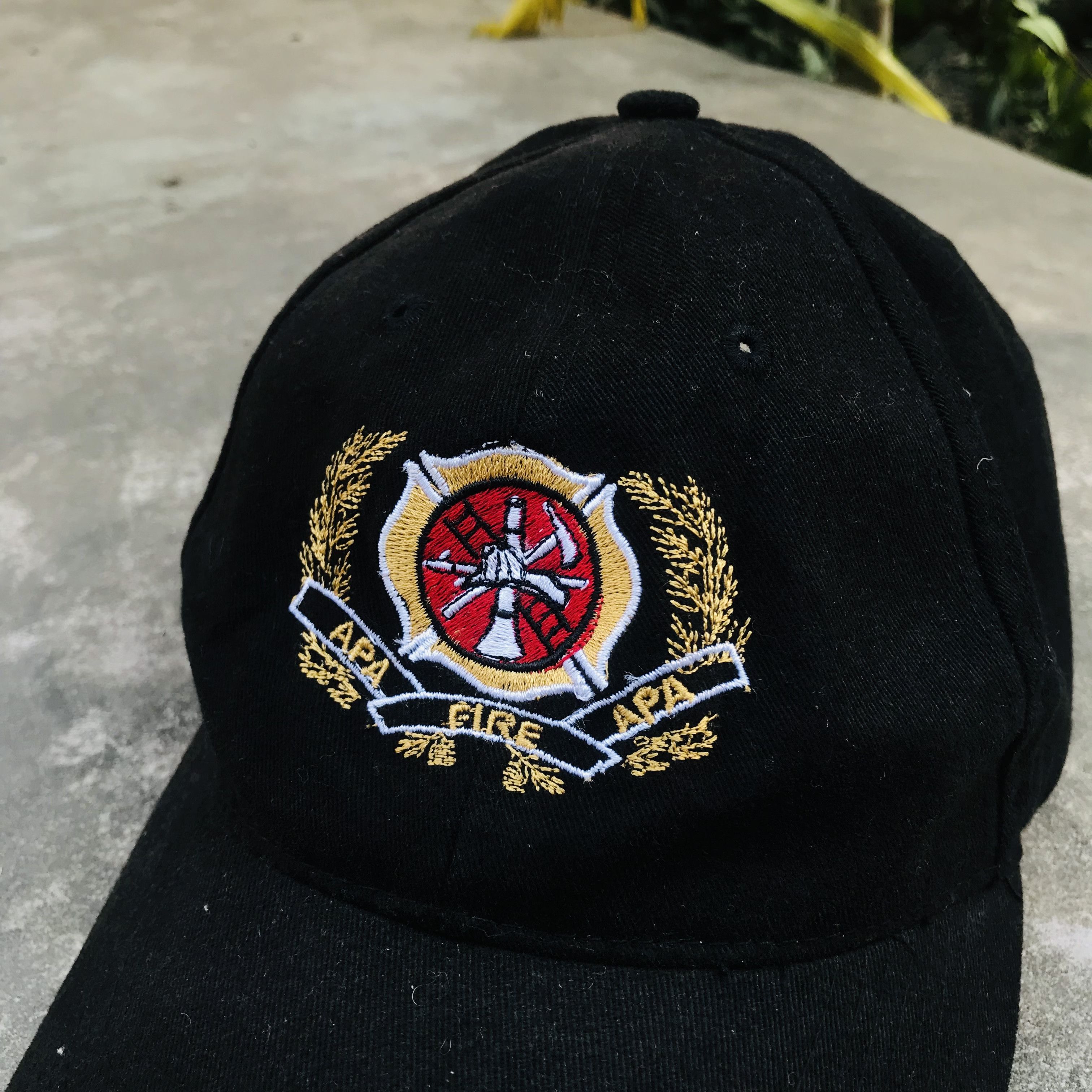 Vintage Vintage Fire-Fighter Cap Size ONE SIZE - 2 Thumbnail