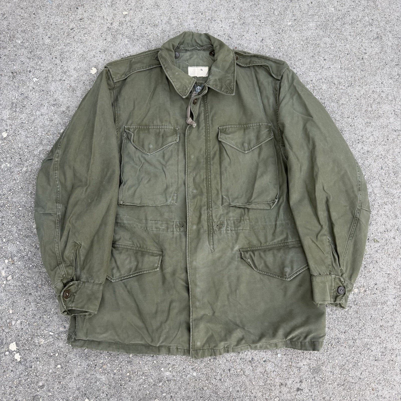 Vintage Vintage 50s US Army Military M-1951 Shell Field Jacket Sz M Size US M / EU 48-50 / 2 - 1 Thumbnail