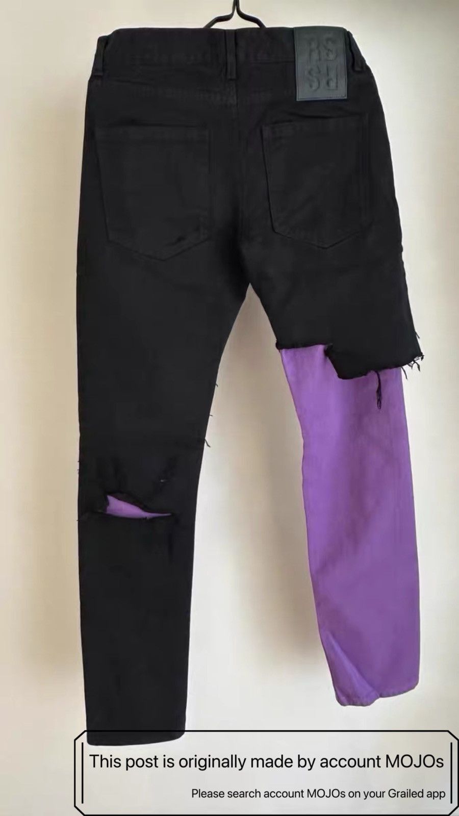 Raf Simons Sz 28 Raf Simons Purple Layer Distressed Denim mojos1557 Size US 28 / EU 44 - 2 Thumbnail